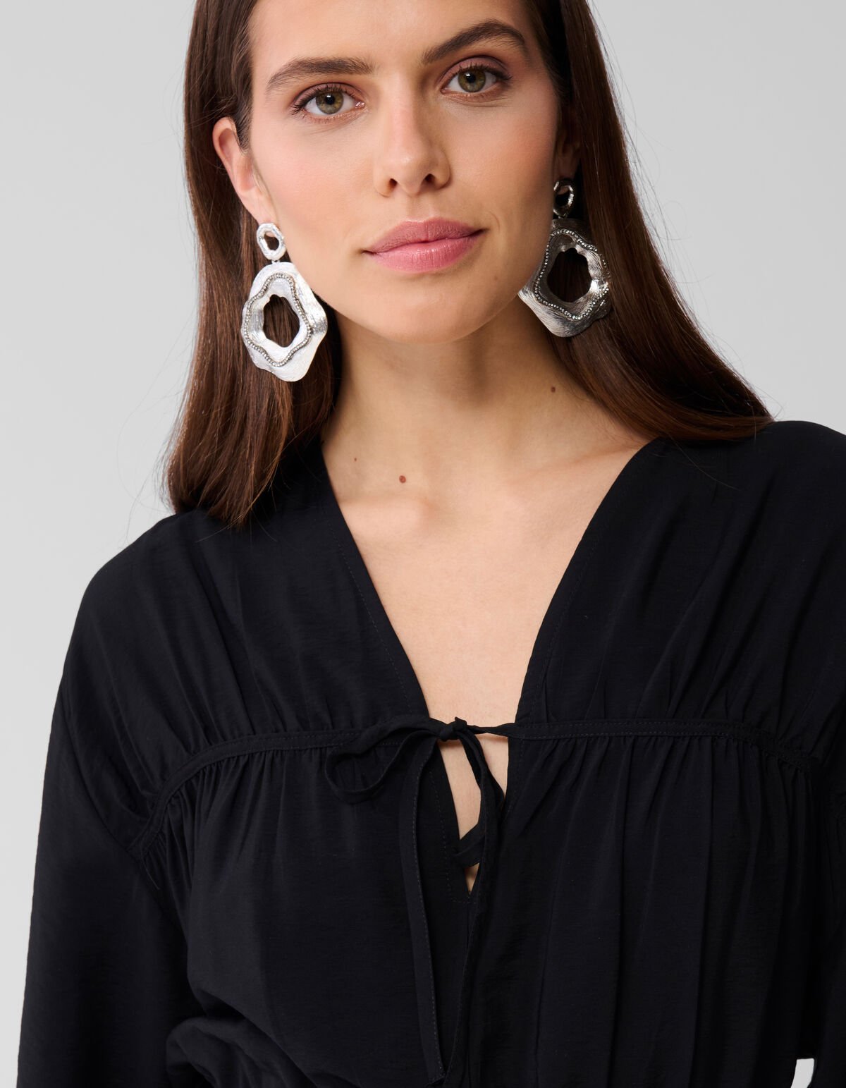 Puff Bow Mini Jurk Zwart SHOEBY WOMEN