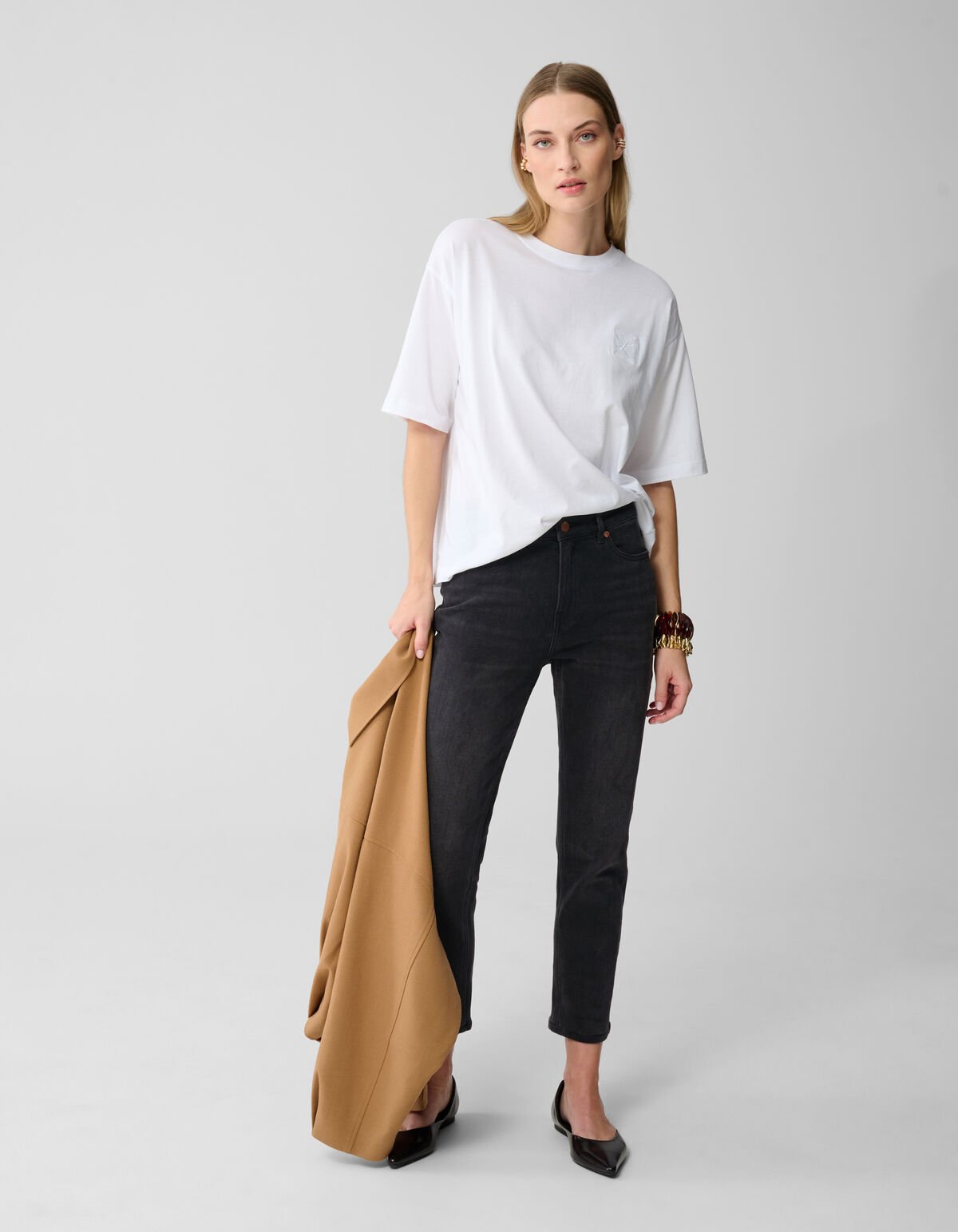 Slim Fit Jeans Donkergrijs By Lonneke SHOEBY WOMEN