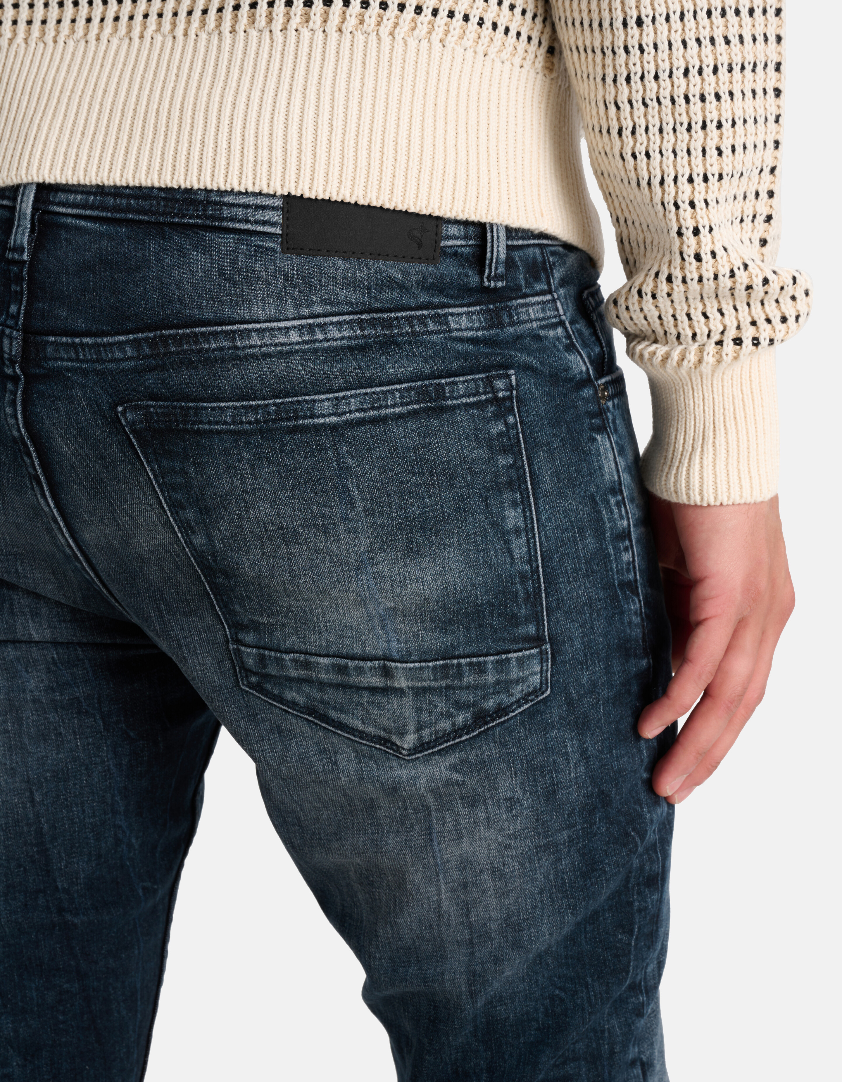 Skinny Jeans Blauw/Grijs L32 SHOEBY MEN