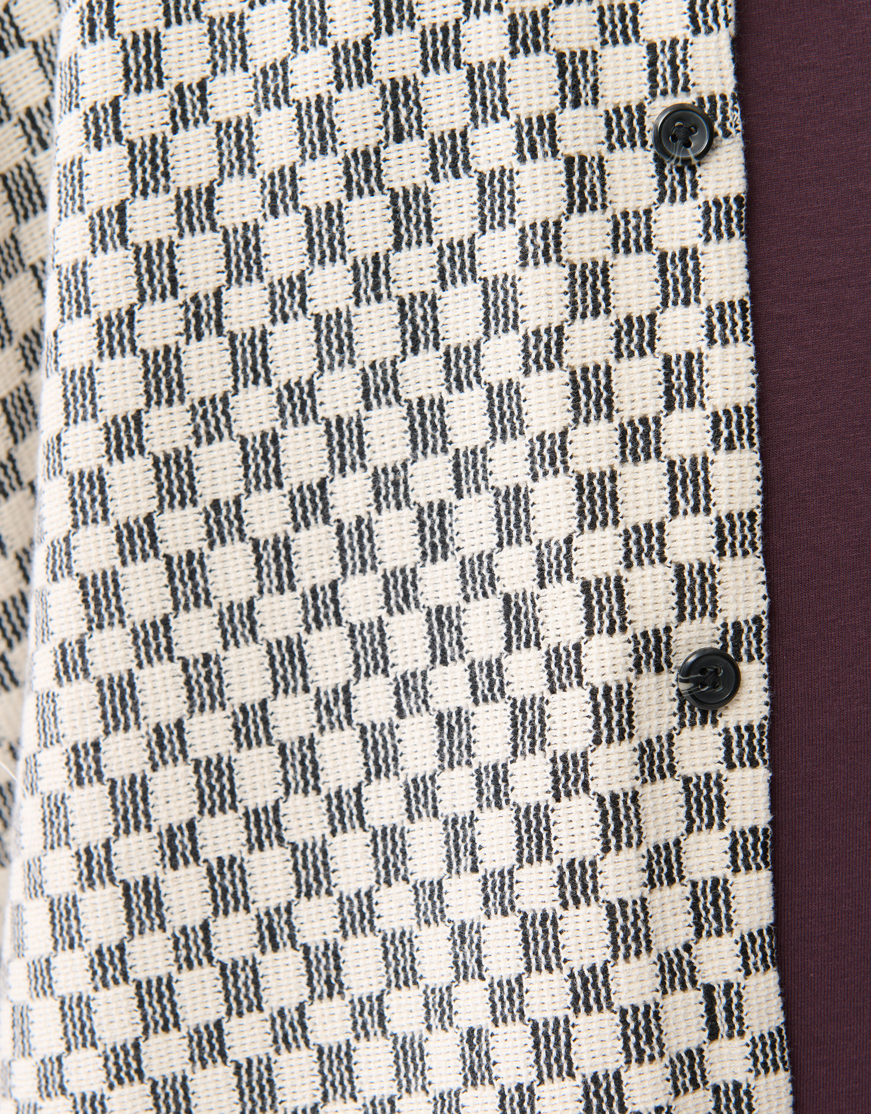 Jacquard Blok Overshirt Zwart SHOEBY MEN