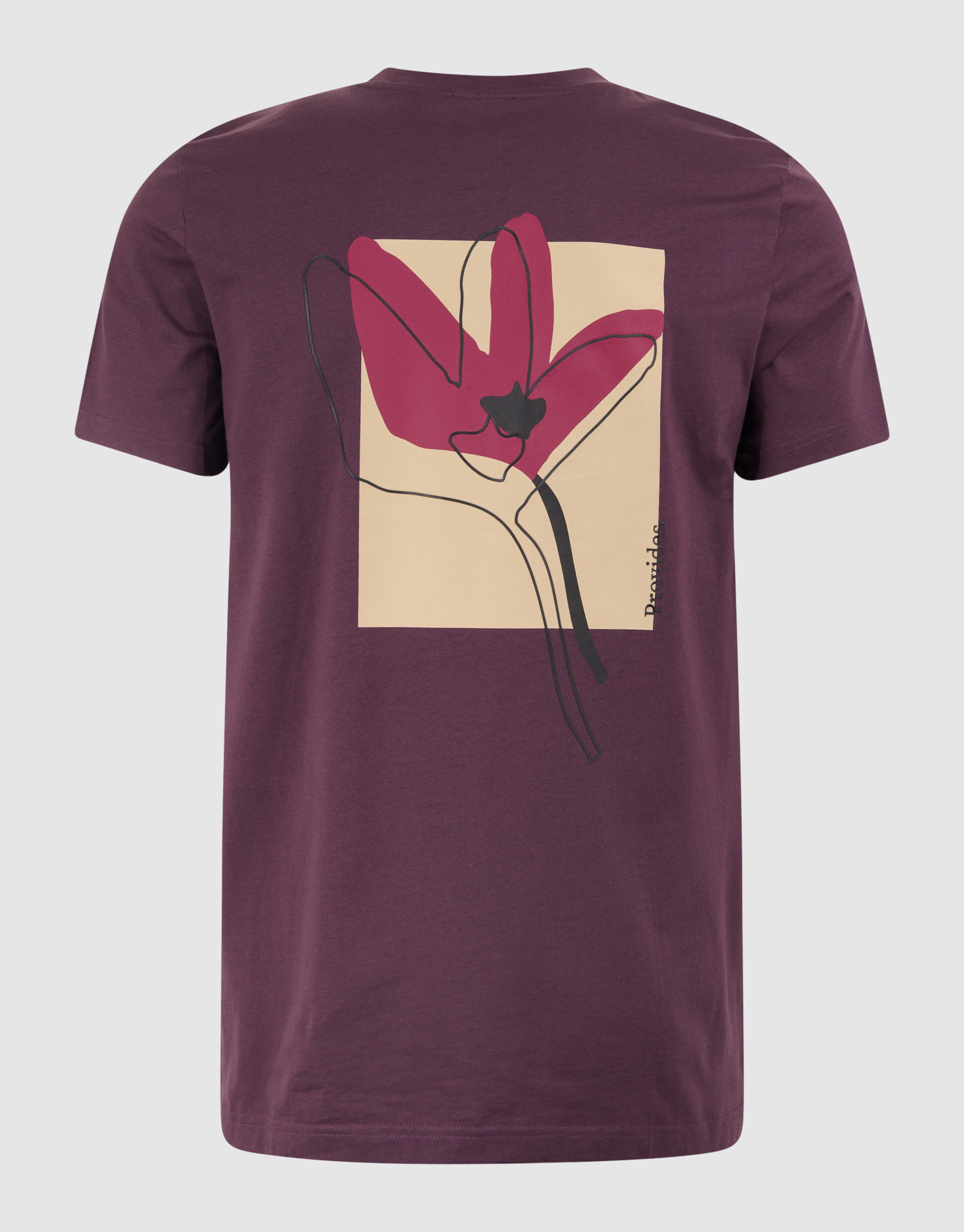 Flower T-shirt Donkerrood SHOEBY MEN