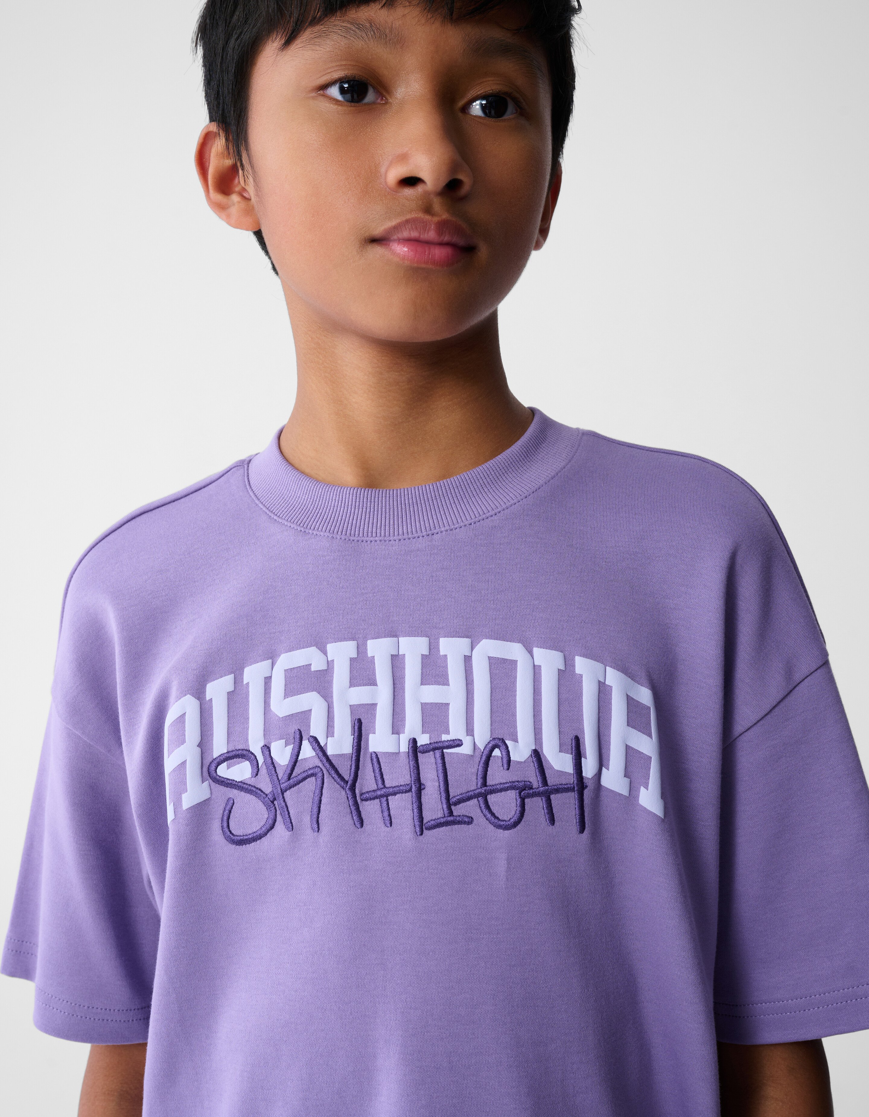 Rush Hour Artwork T-shirt Paars SHOEBY BOYS