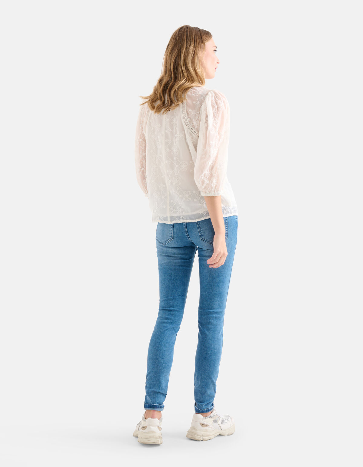 Geborduurde Tape Top Gebroken Wit SHOEBY WOMEN