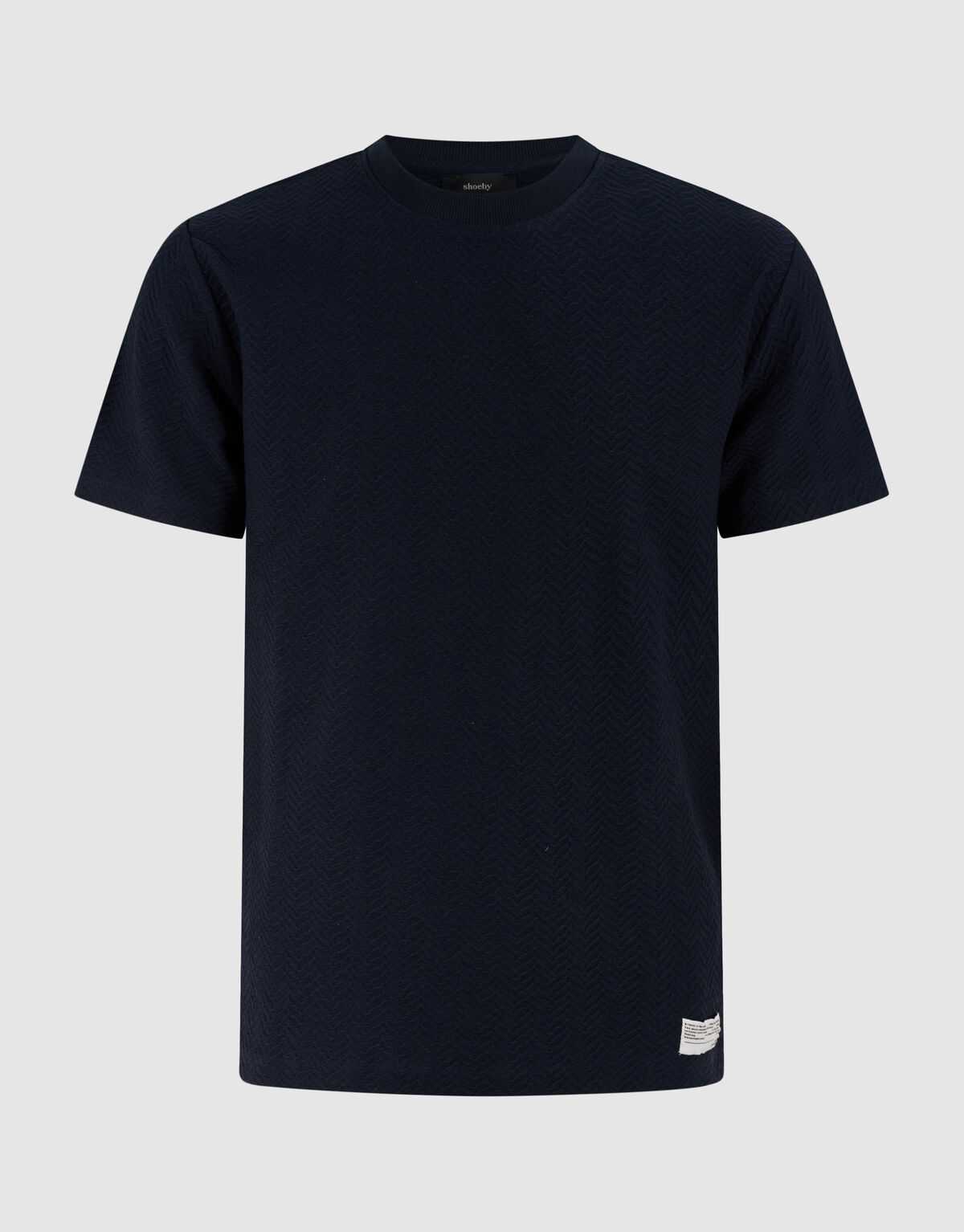 Jacquard T-shirt Donkerblauw SHOEBY MEN