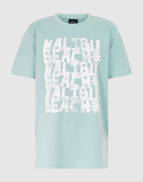 Malibu T-shirt Blauw SHOEBY BOYS