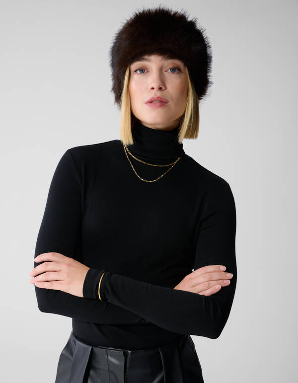 Faux Fur Haarband Donkerbruin By Lonneke SHOEBY ACCESSOIRES