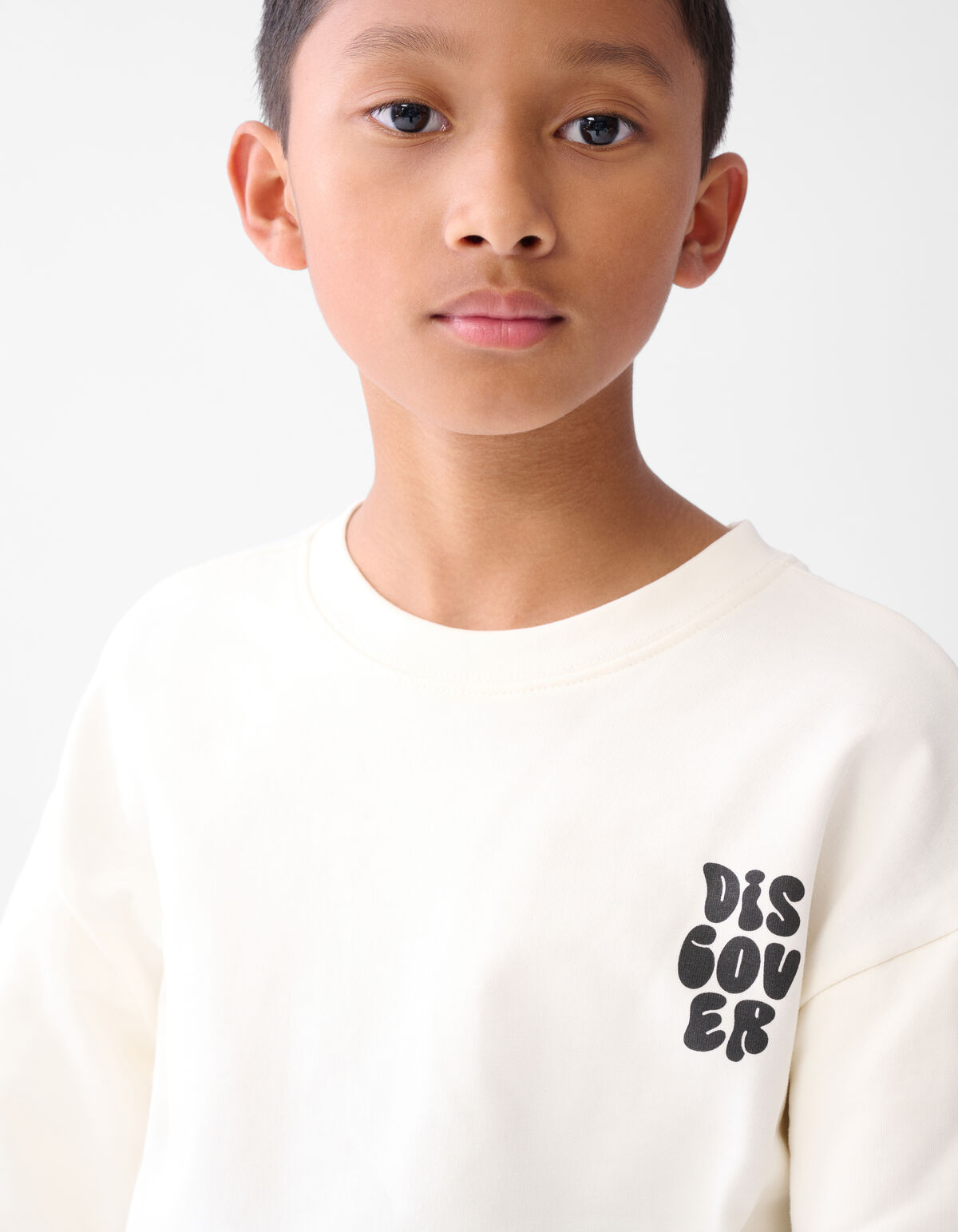 Artwork Longsleeve T-shirt Gebroken Wit SHOEBY BOYS