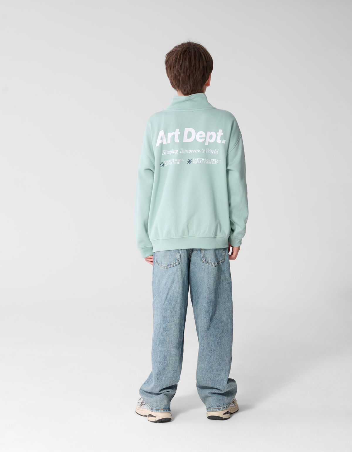 Art Dept Sweater Lichtgroen SHOEBY BOYS