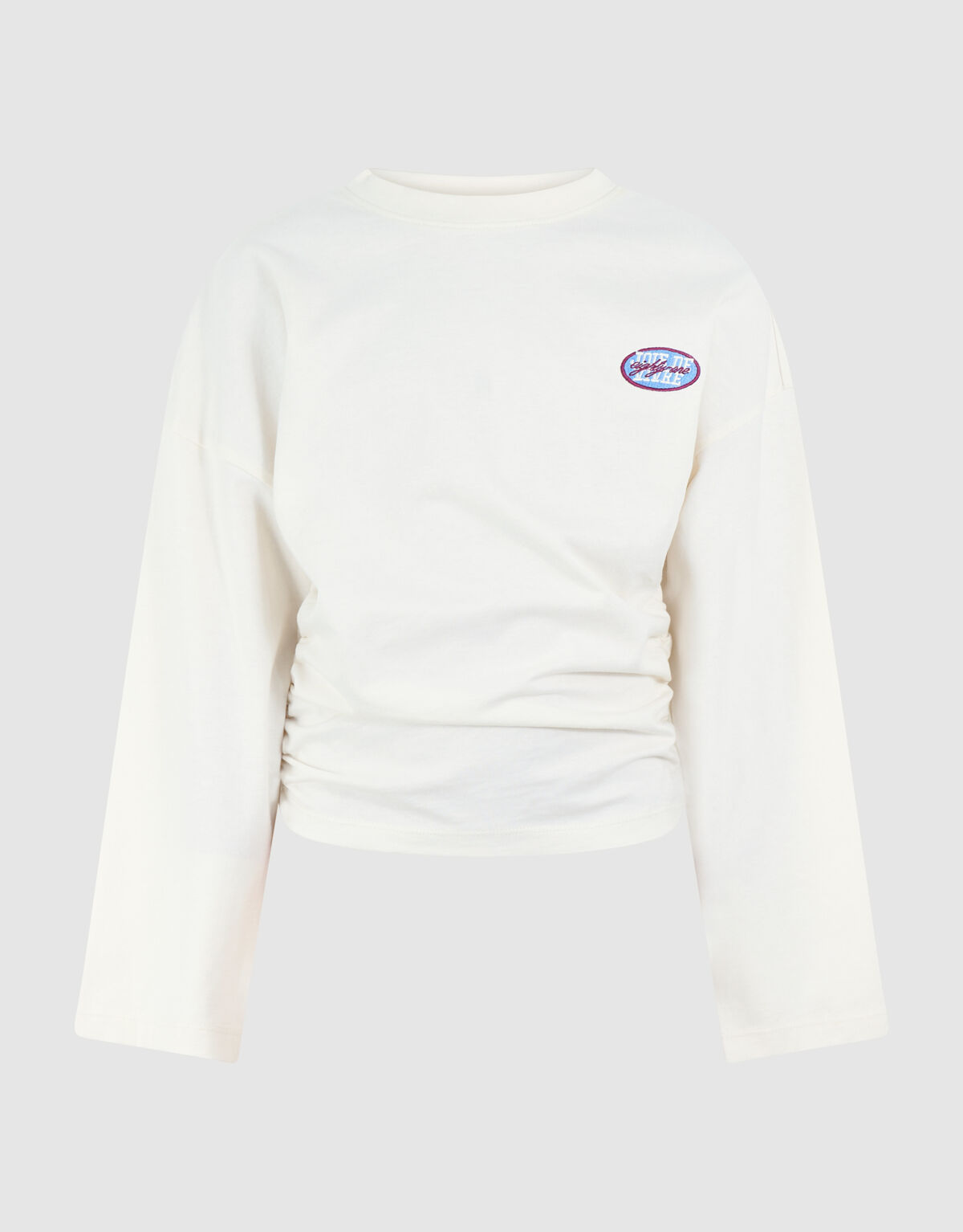 Gathered Longsleeve Gebroken Wit SHOEBY GIRLS