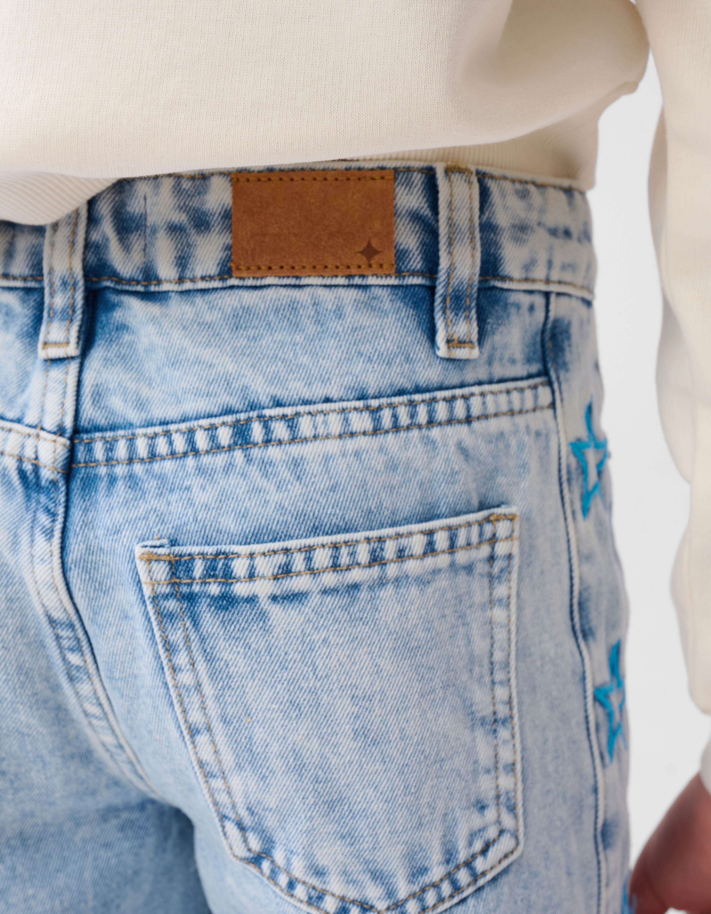 Sterren Wide Leg Fit Jeans Blauw SHOEBY GIRLS