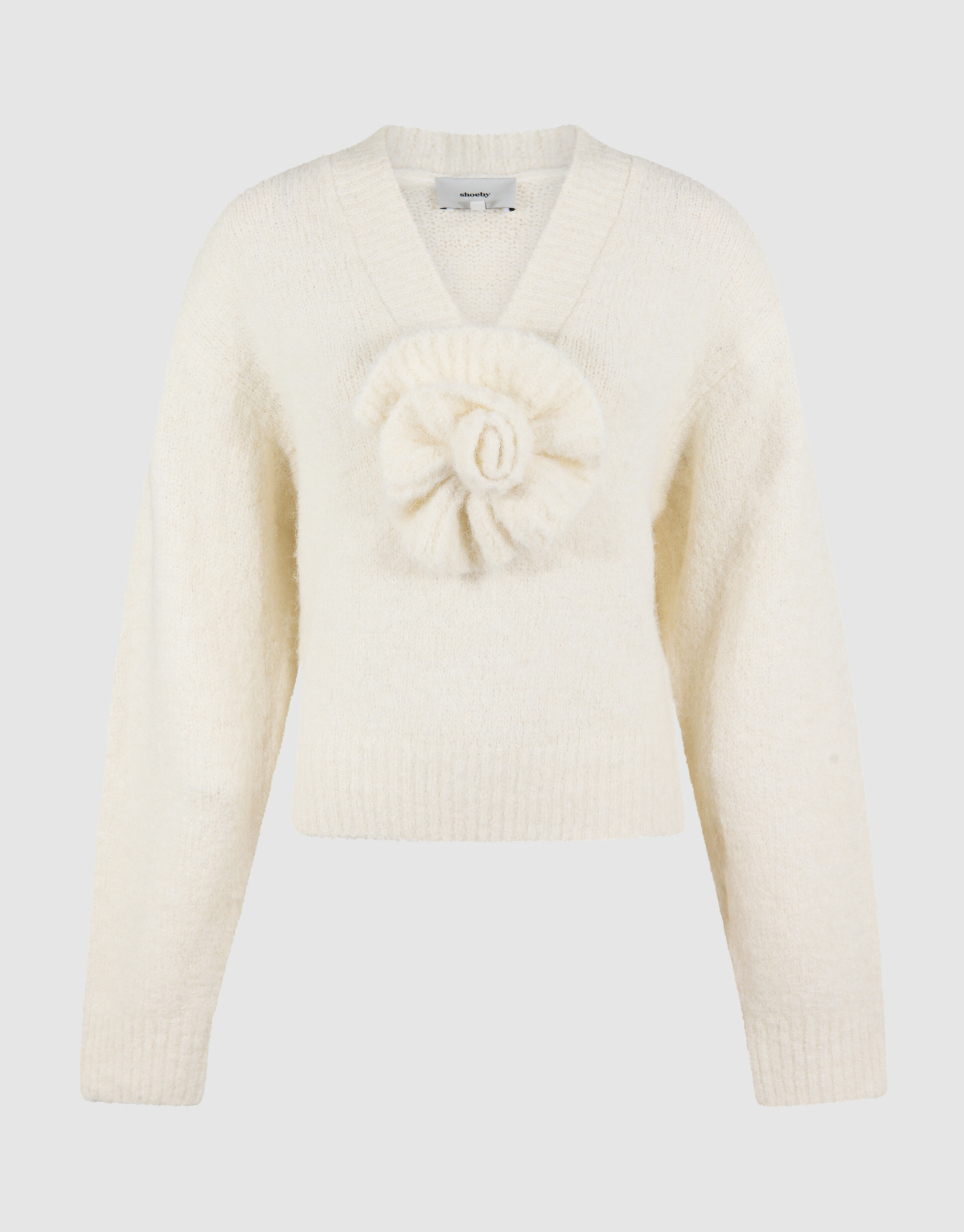 Flower Trui Gebroken Wit SHOEBY WOMEN