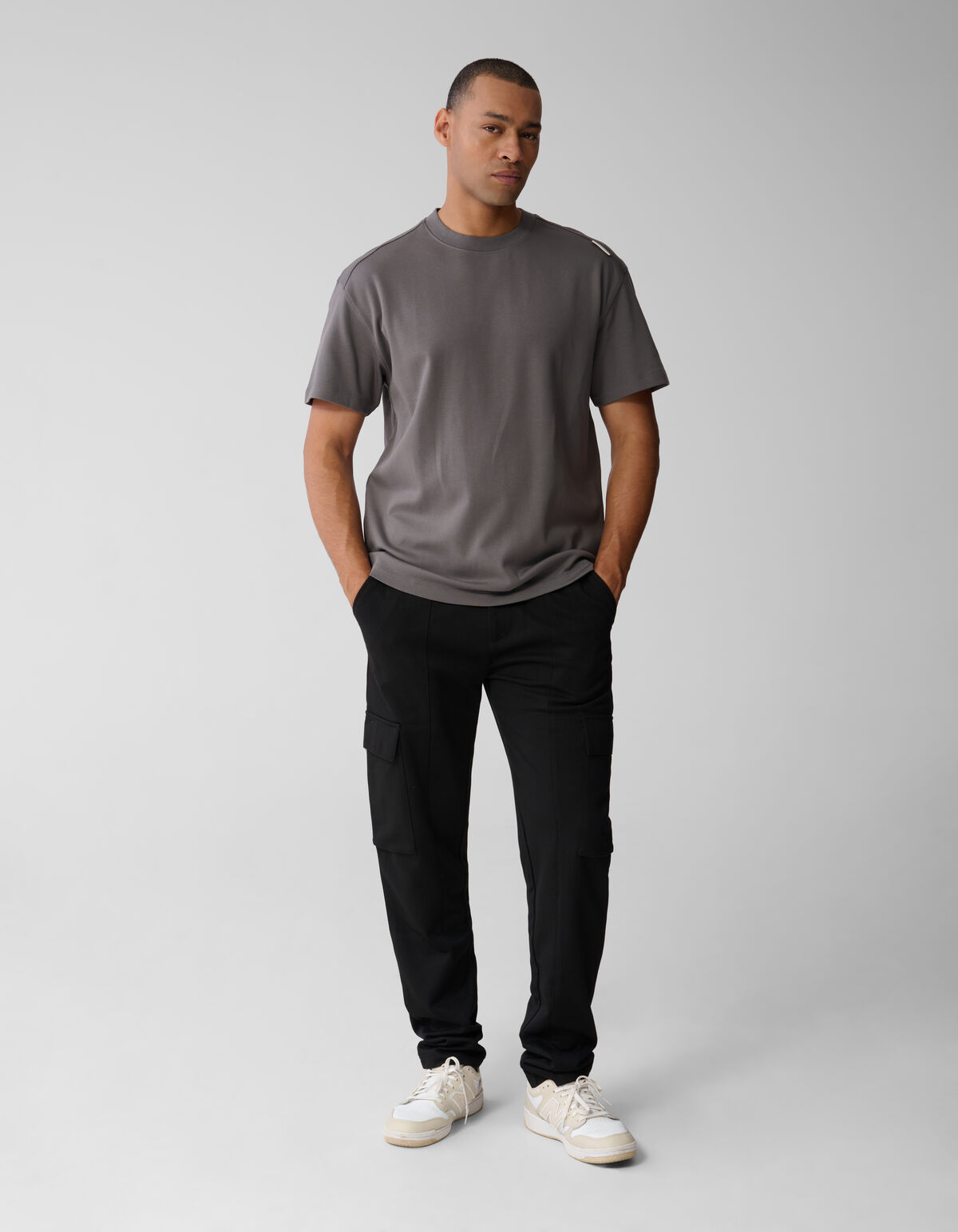Label T-shirt Donkergroen SHOEBY MEN