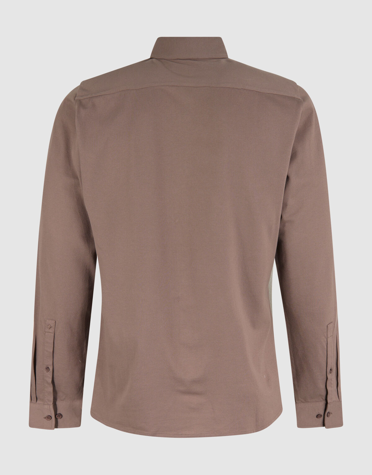 Pique Overhemd Lichtbruin SHOEBY MEN