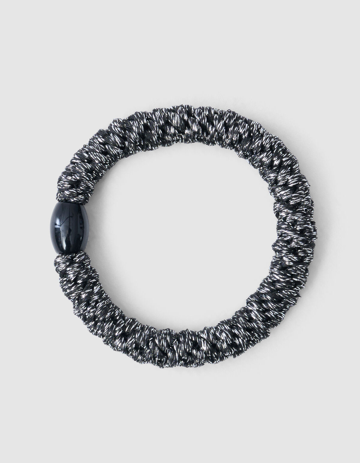 Lurex Haarelastiek Donkergrijs SHOEBY ACCESSOIRES