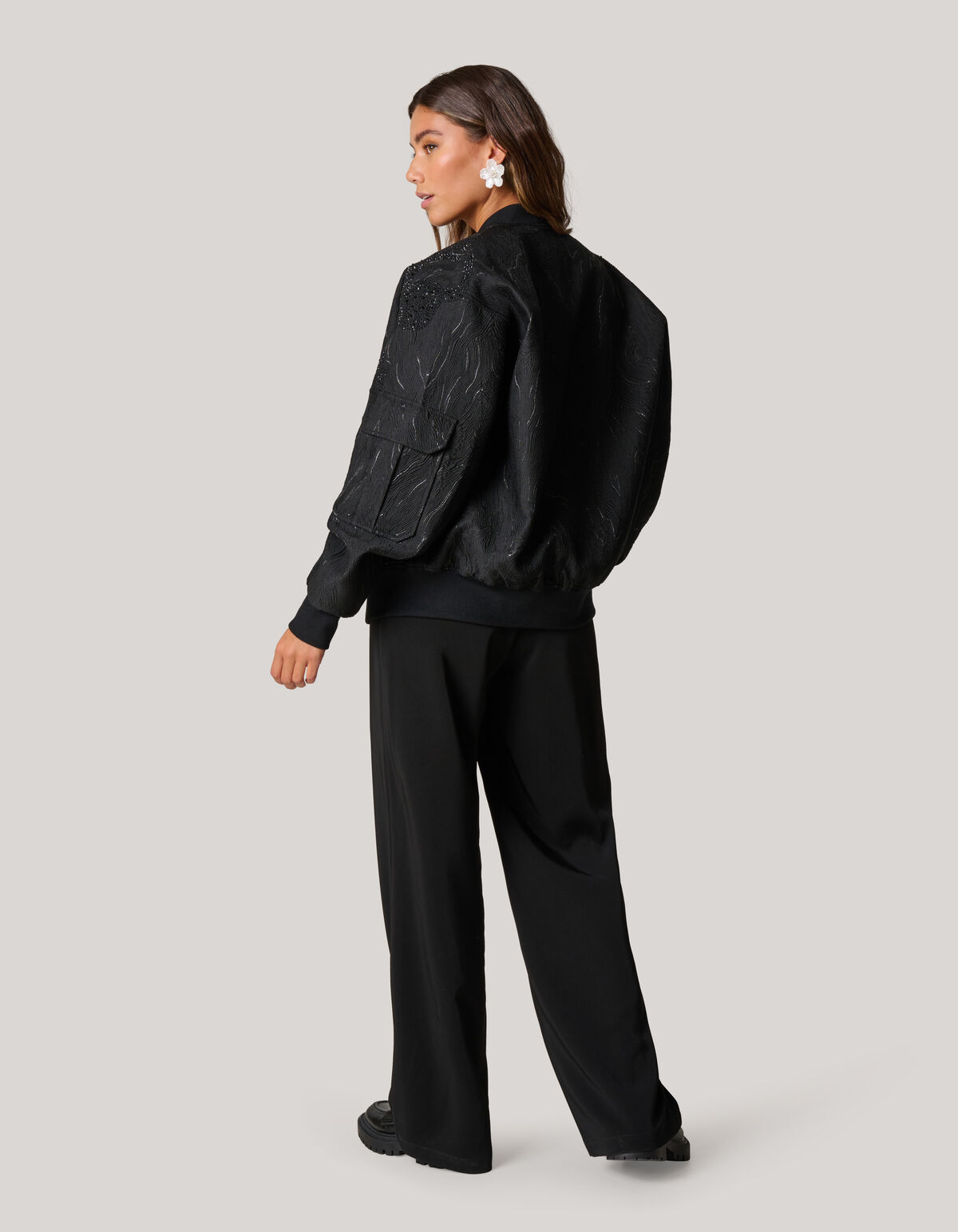 Embellished Bomber Zwart SHOEBY WOMEN