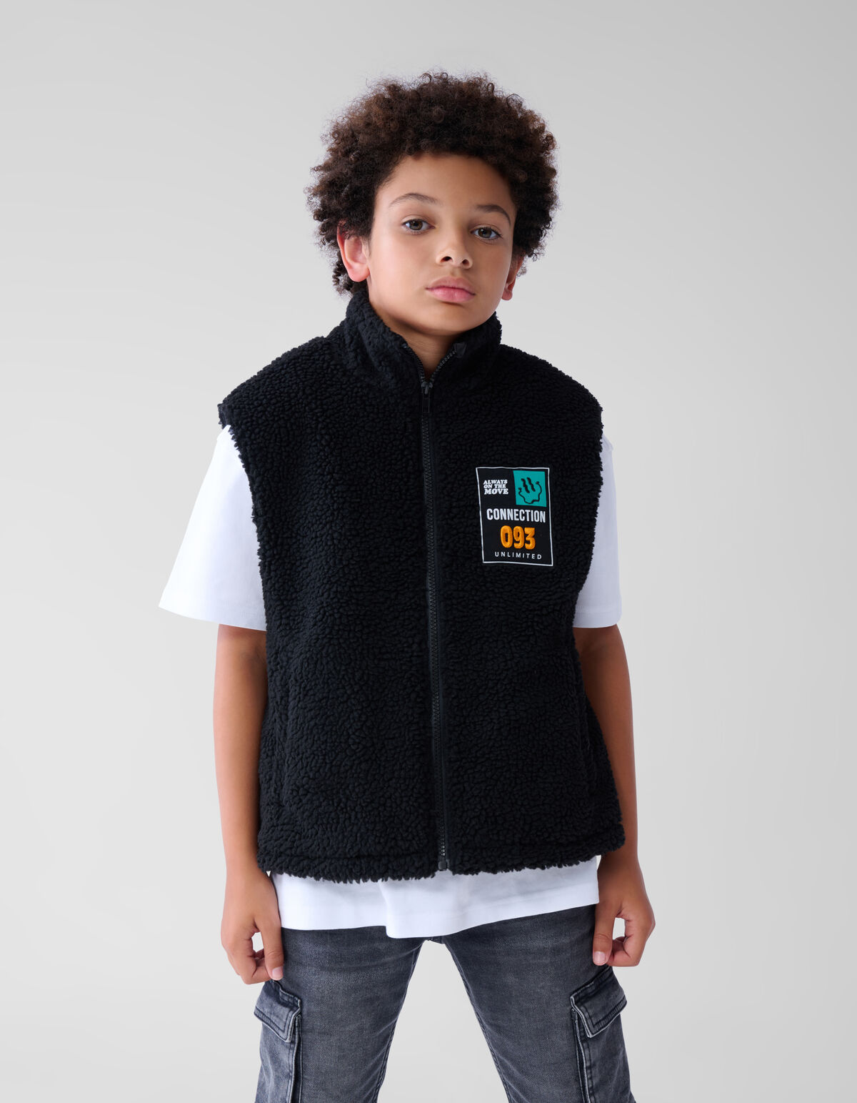 Teddy Bodywarmer Zwart SHOEBY BOYS