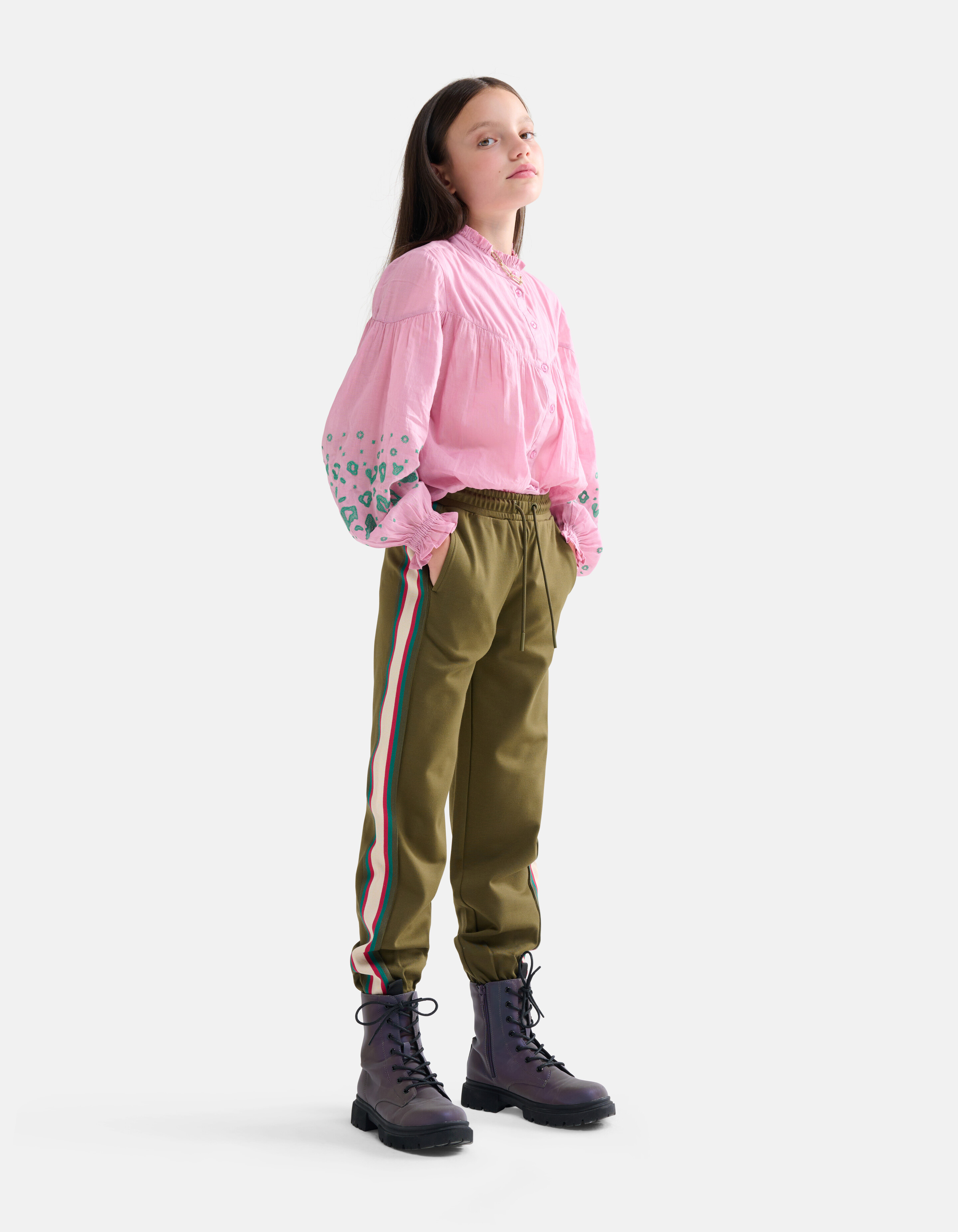 Embroidery Blouse Roze SHOEBY GIRLS