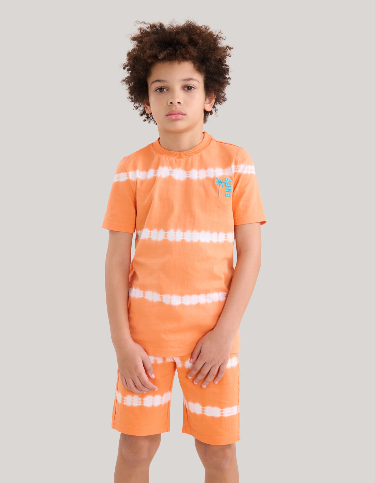 Tie Dye T-shirt Oranje SHOEBY BOYS