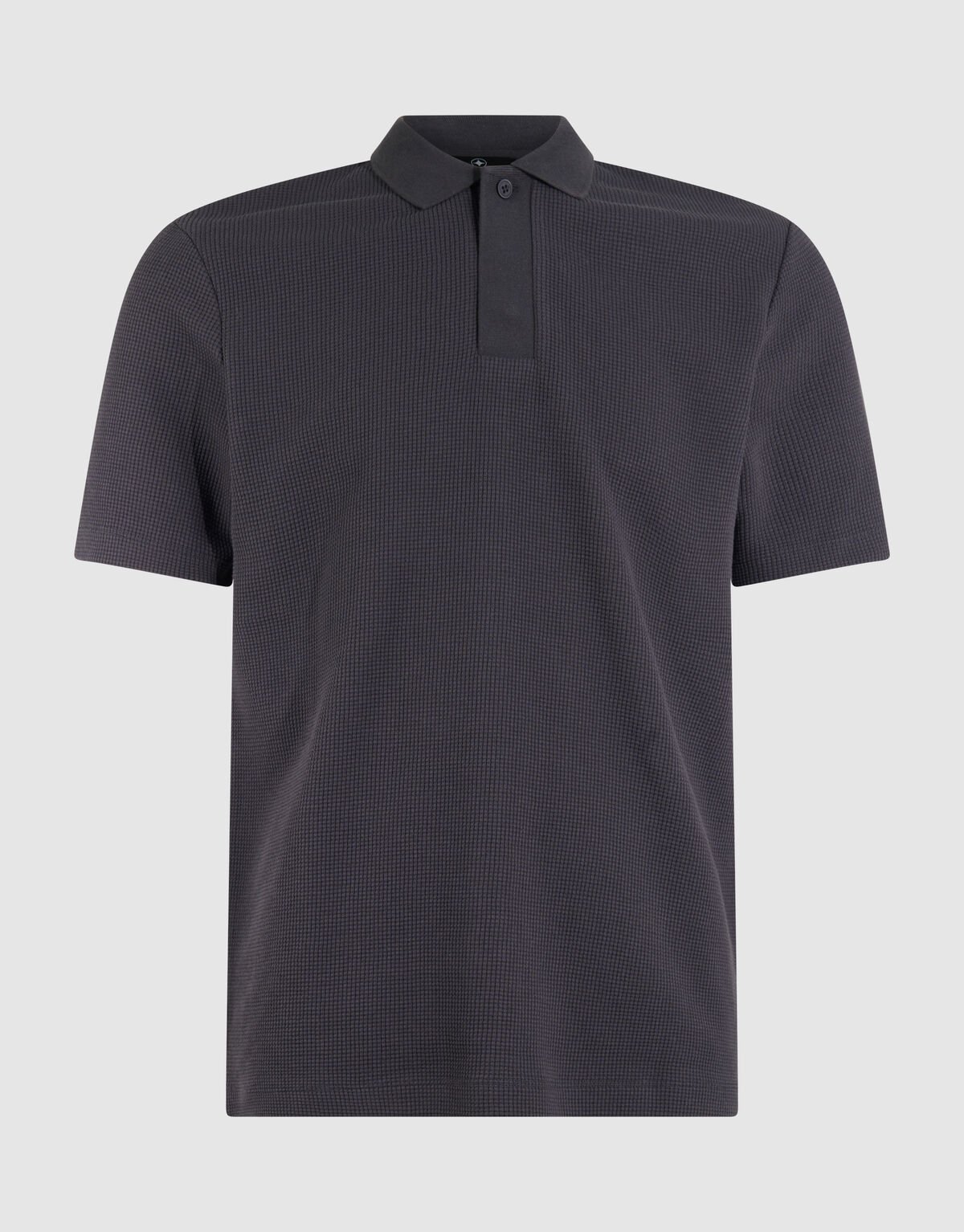 Waffle Polo Donkergrijs SHOEBY MEN