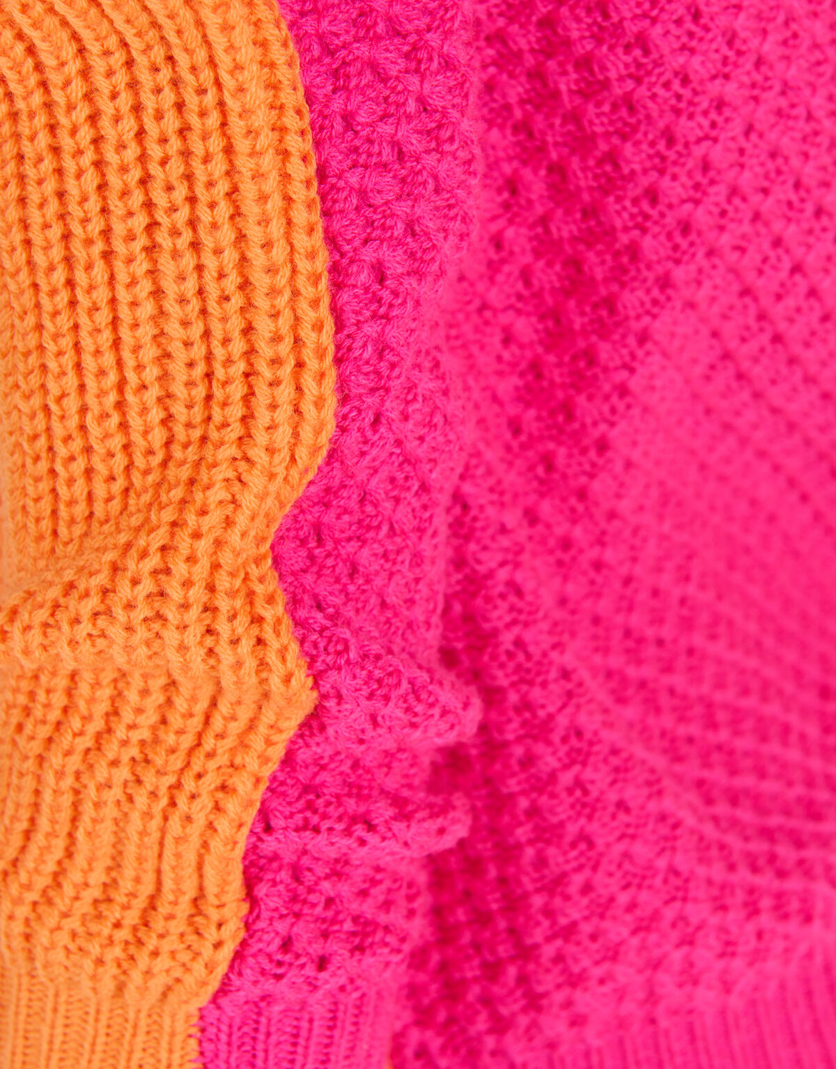 Colorblock Trui Oranje SHOEBY GIRLS