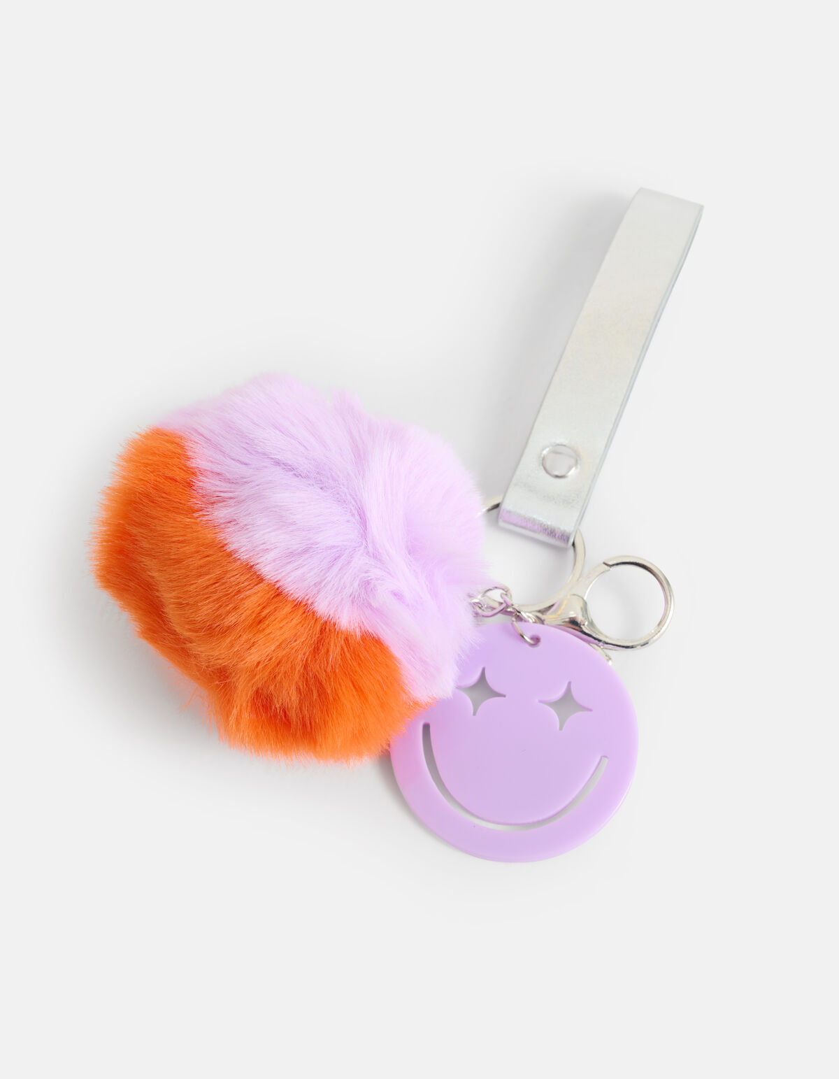 Pompom Sleutelhanger Paars SHOEBY ACCESSOIRES