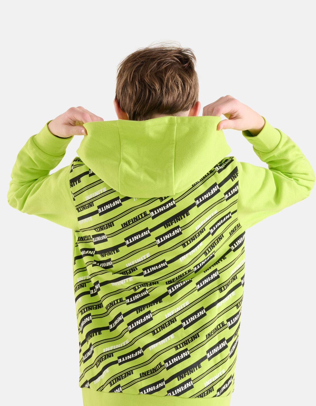 Tekst Hoodie Limoengroen SHOEBY BOYS