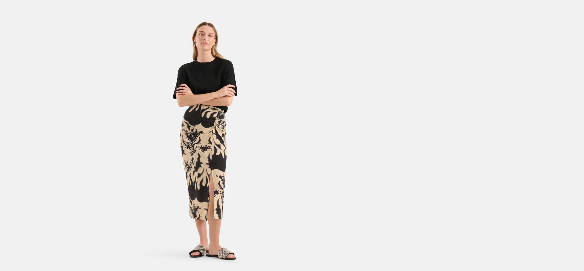 Artwork Rok Zwart/Beige SHOEBY WOMEN