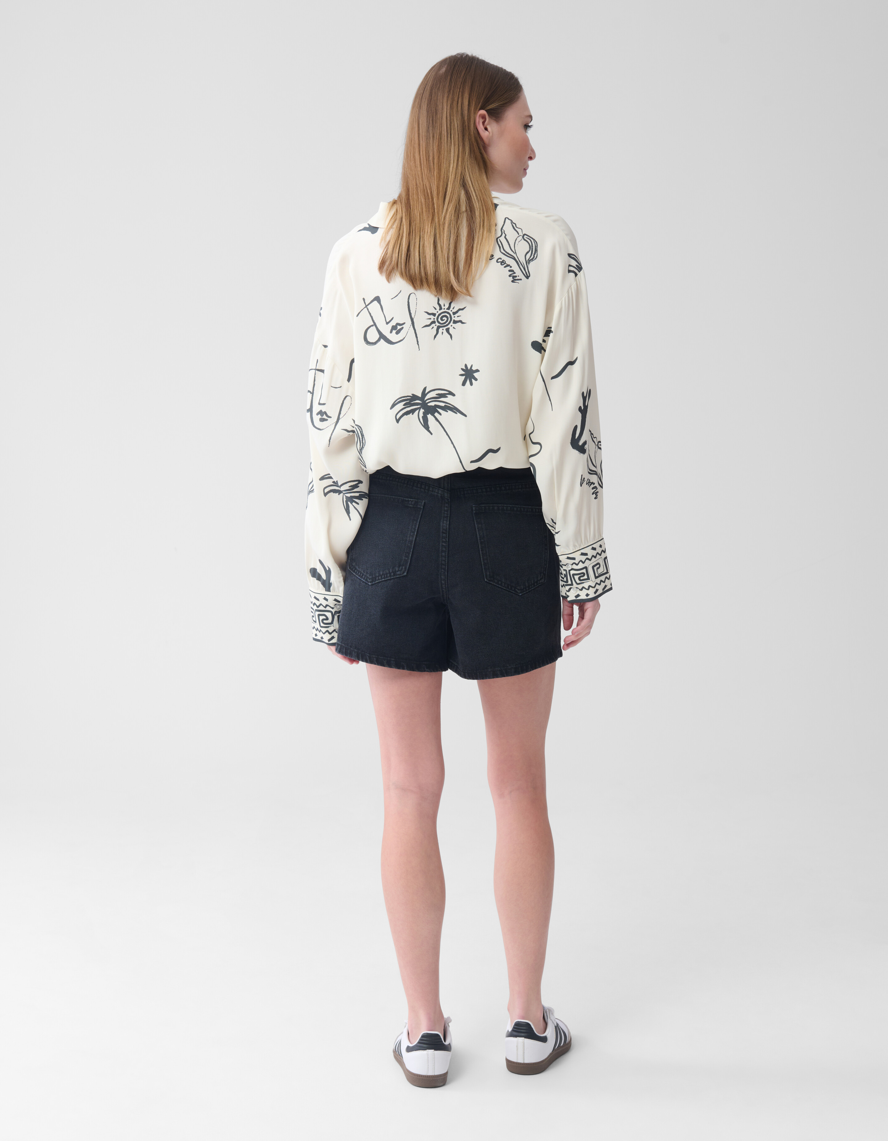 Denim Short Zwart SHOEBY WOMEN