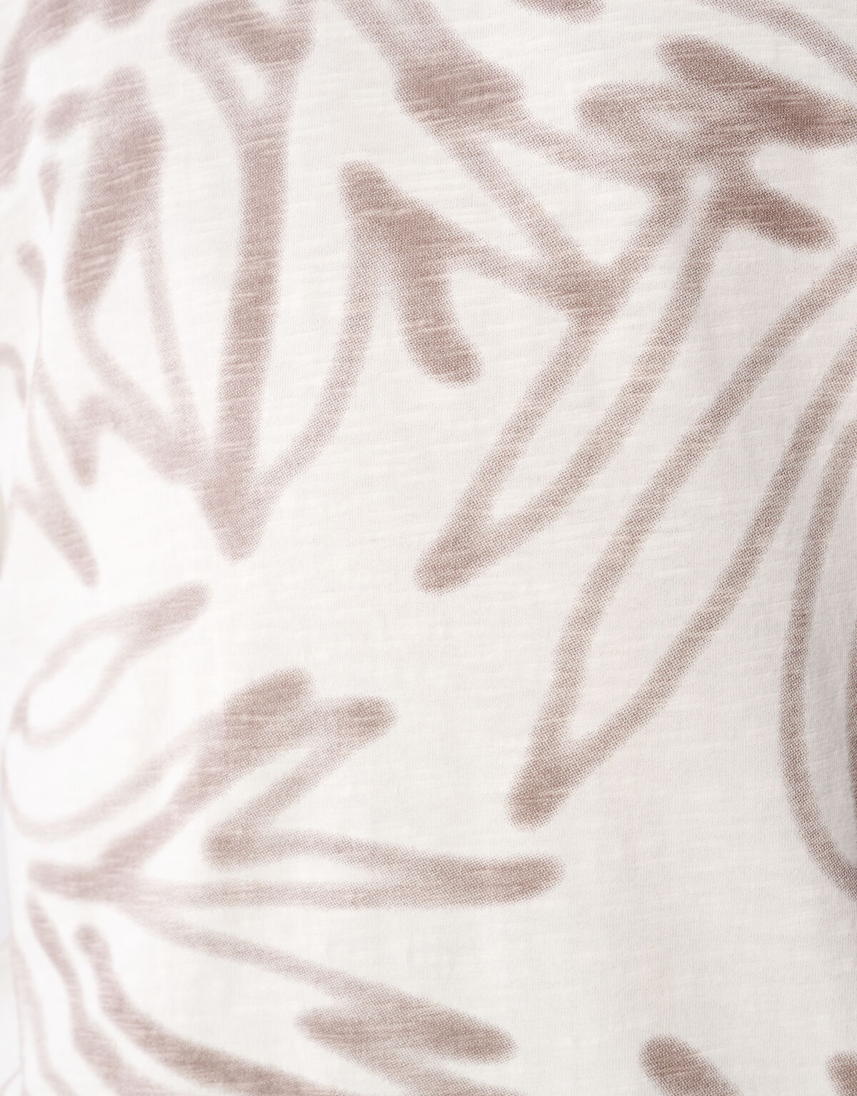 Printed T-shirt Gebroken Wit SHOEBY MEN