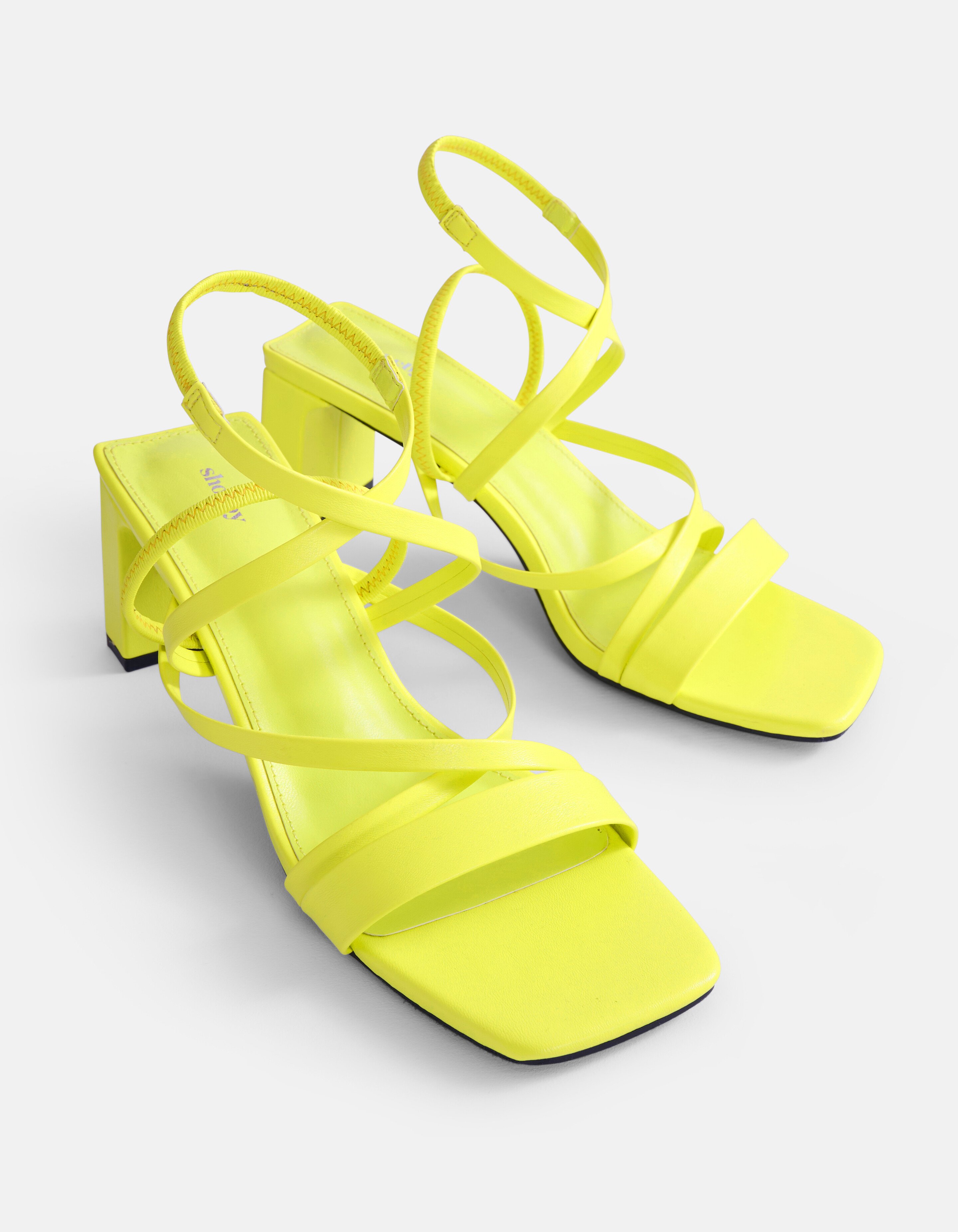 Sandalen Met Hak Geel SHOEBY SHOES