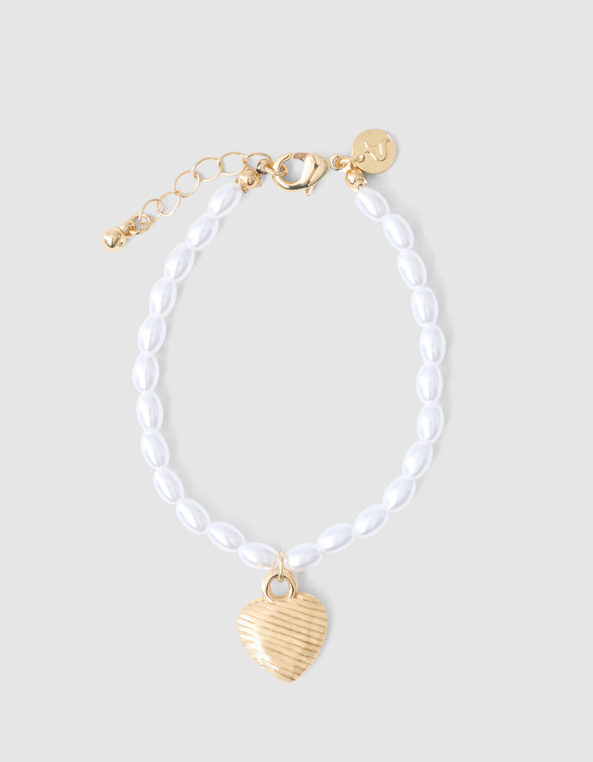 Parel Heart Armband Goud SHOEBY ACCESSOIRES