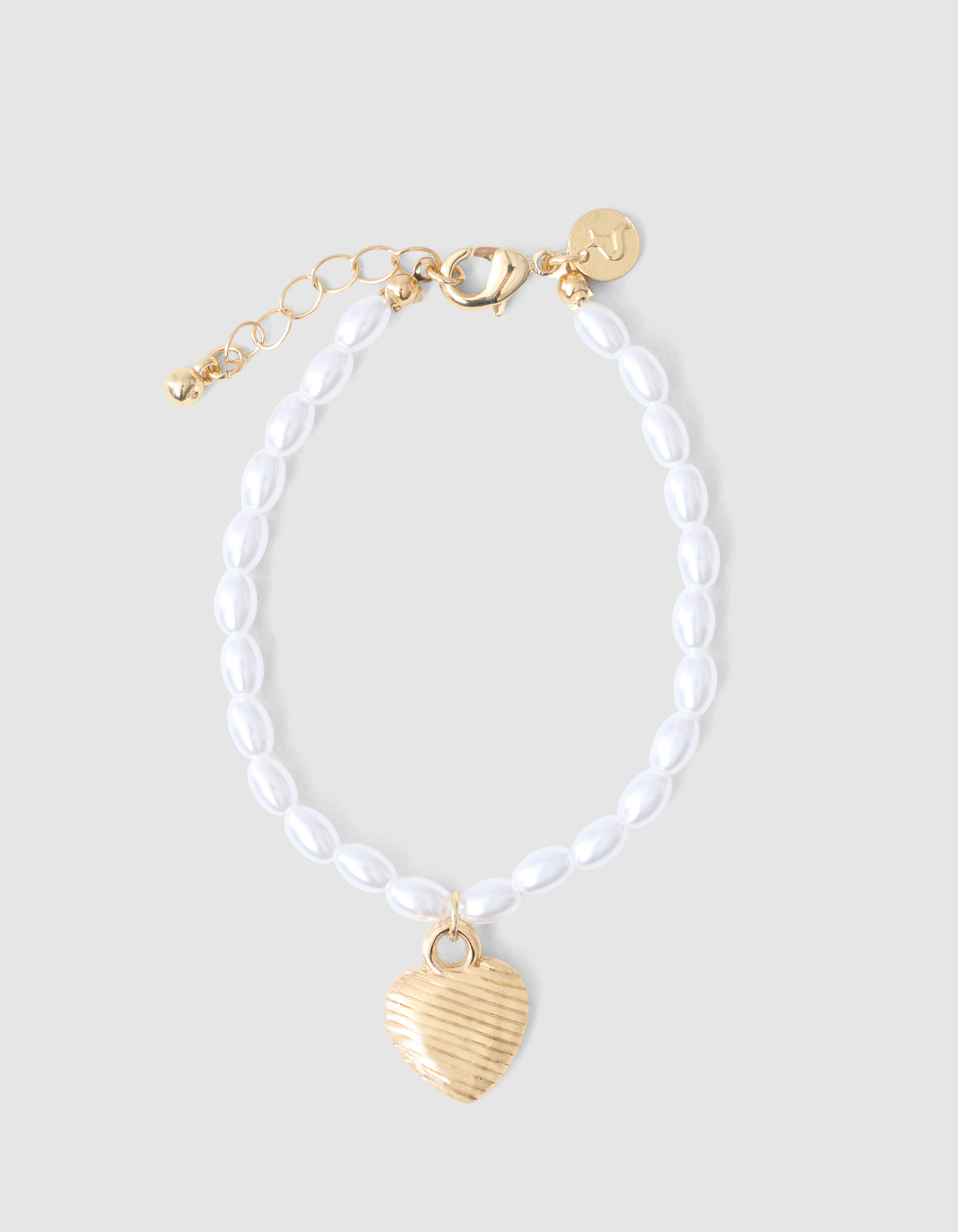 Parel Heart Armband Goud SHOEBY ACCESSOIRES