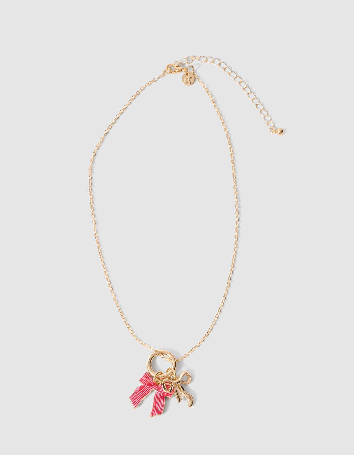 Double Bow Ketting Goud SHOEBY ACCESSOIRES