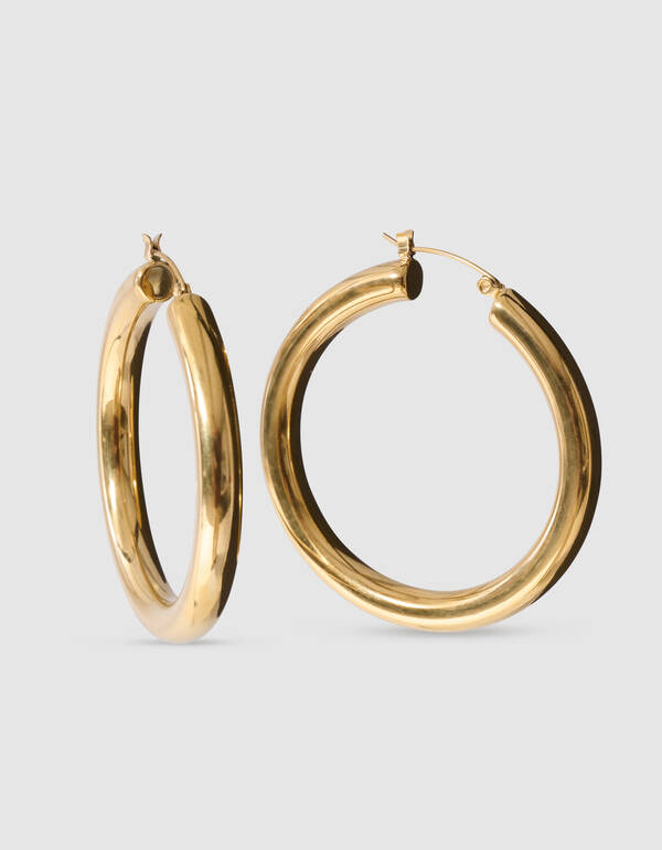Basic Hoop Oorbellen Goud SHOEBY ACCESSOIRES