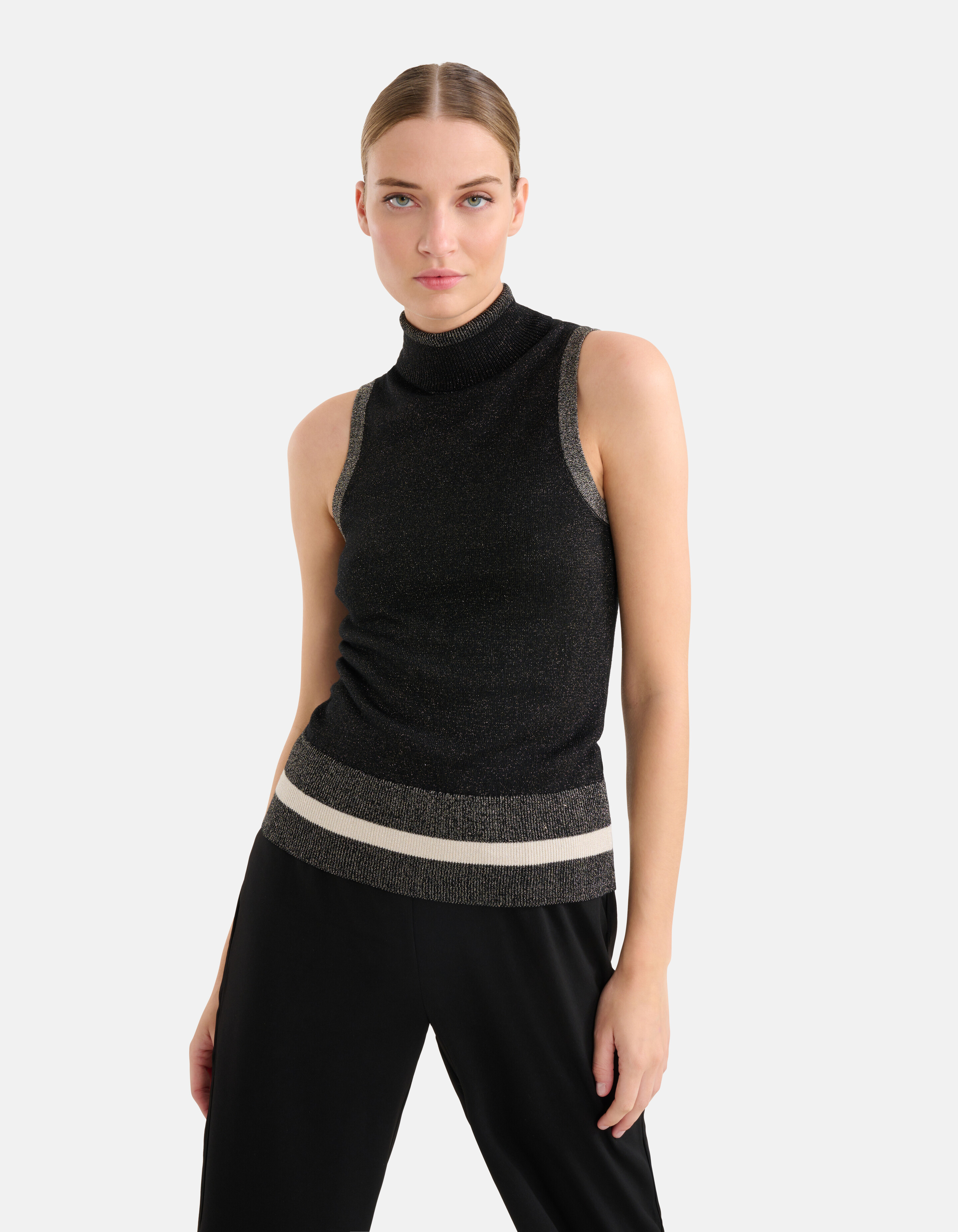 Colorblock Top Zwart By Mieke SHOEBY WOMEN