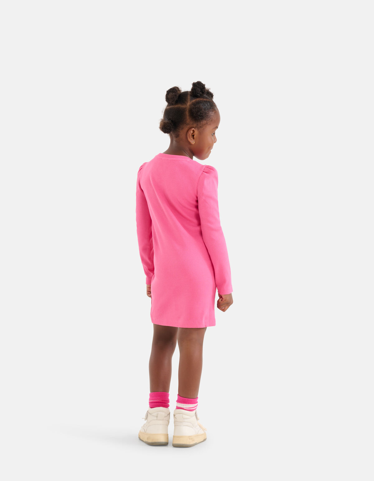 Rib Jurk Roze SHOEBY GIRLS