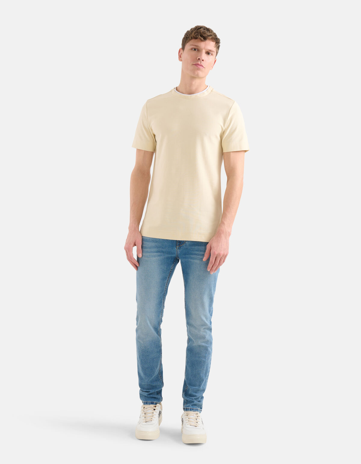 Double Layer T-shirt Beige SHOEBY MEN