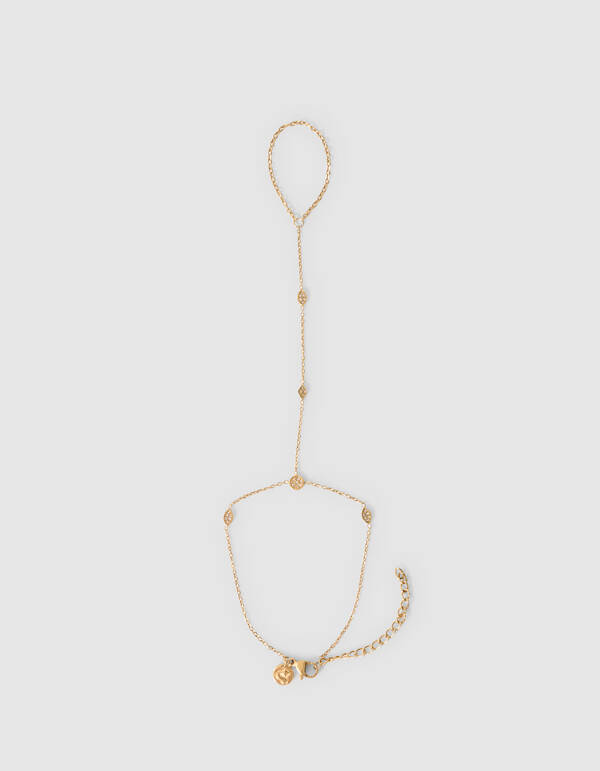 Eye Shape Hand Chain Goud SHOEBY ACCESSOIRES