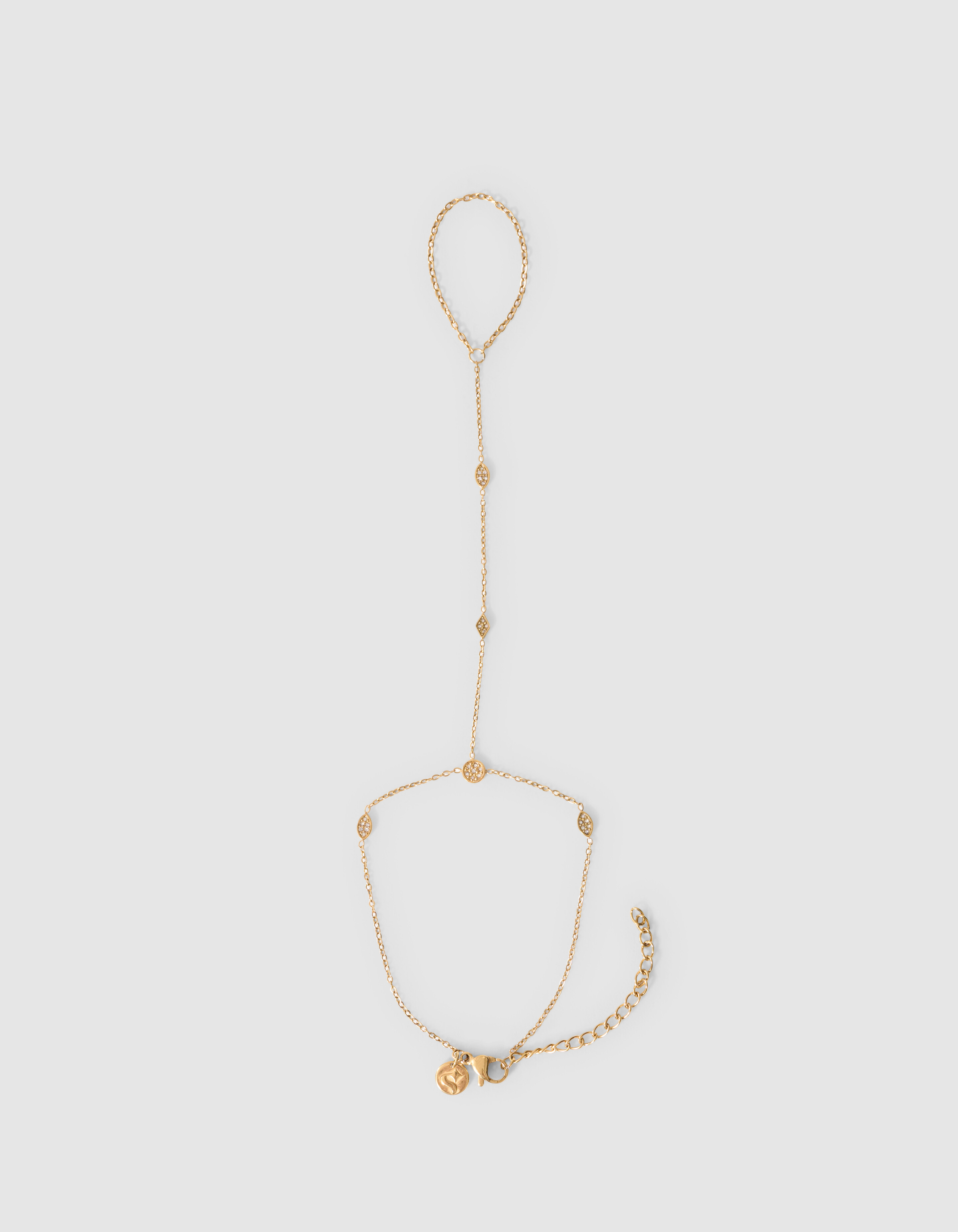 Eye Shape Hand Chain Goud SHOEBY ACCESSOIRES