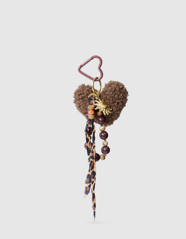 Teddy Heart Bagcharm Bruin SHOEBY ACCESSOIRES