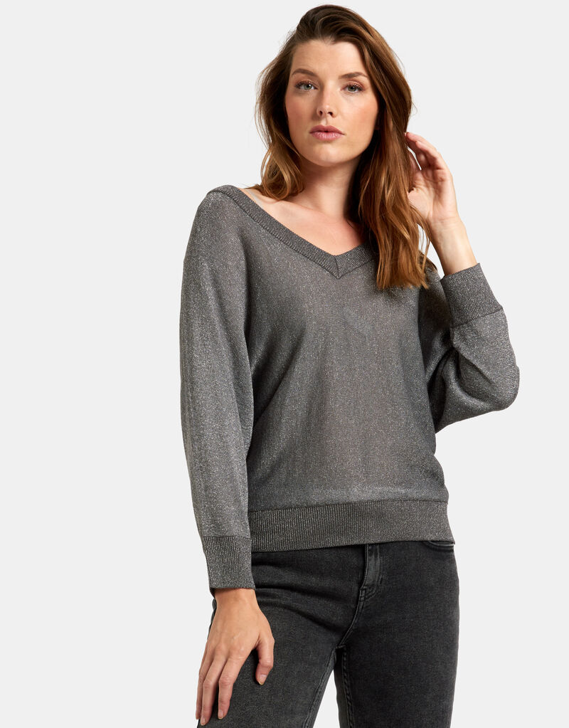 Glitter V Pullover