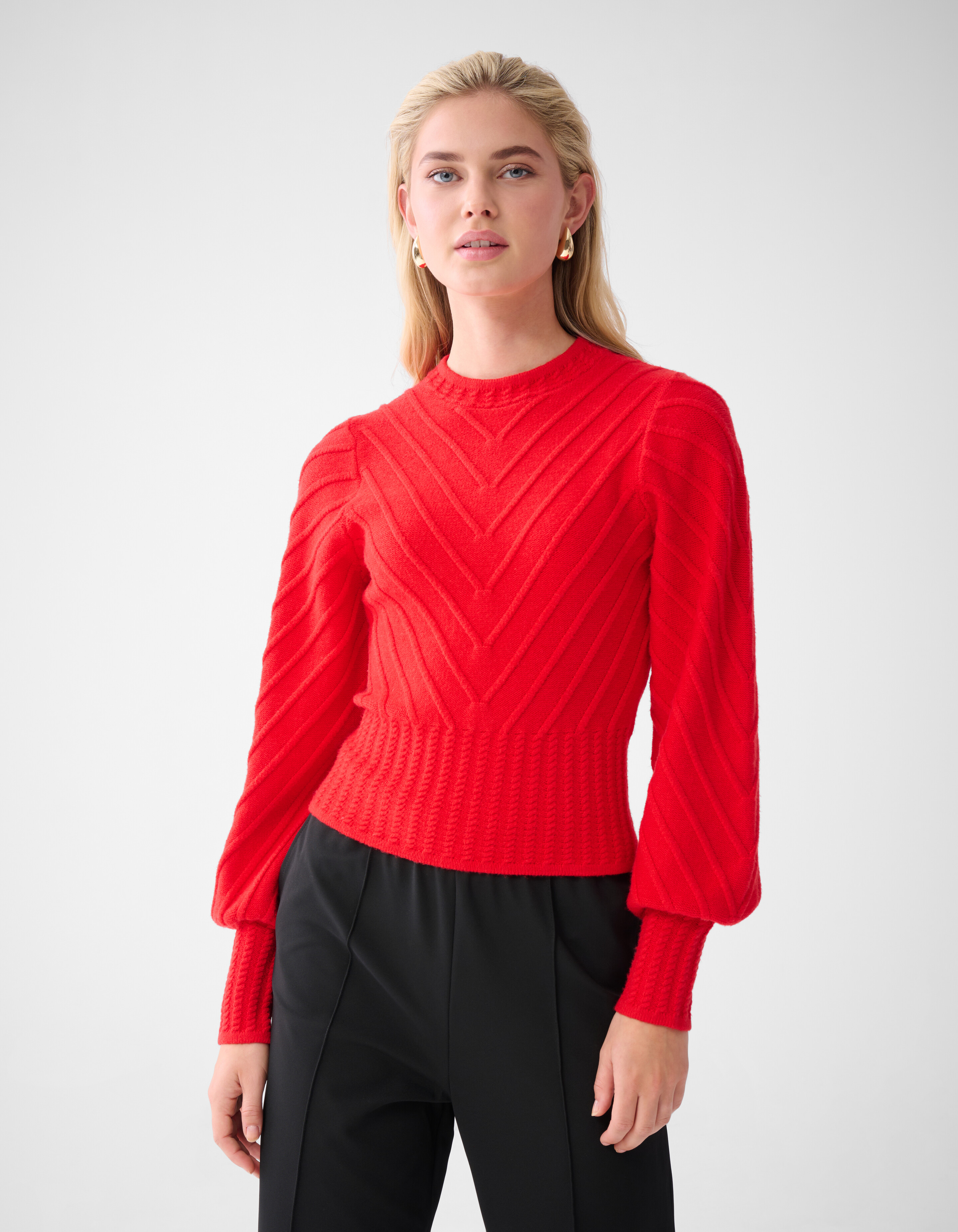 Diagonaal Trui Rood SHOEBY WOMEN