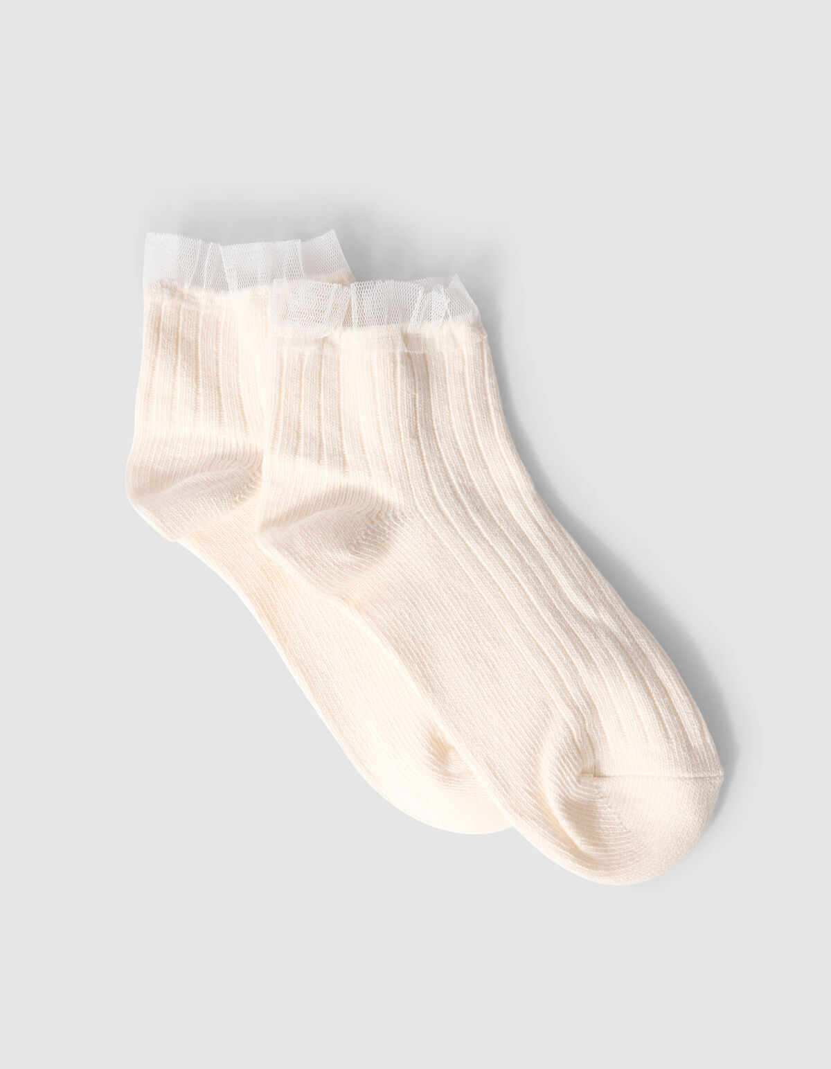 Ruffle Sokken Gebroken Wit SHOEBY ACCESSOIRES