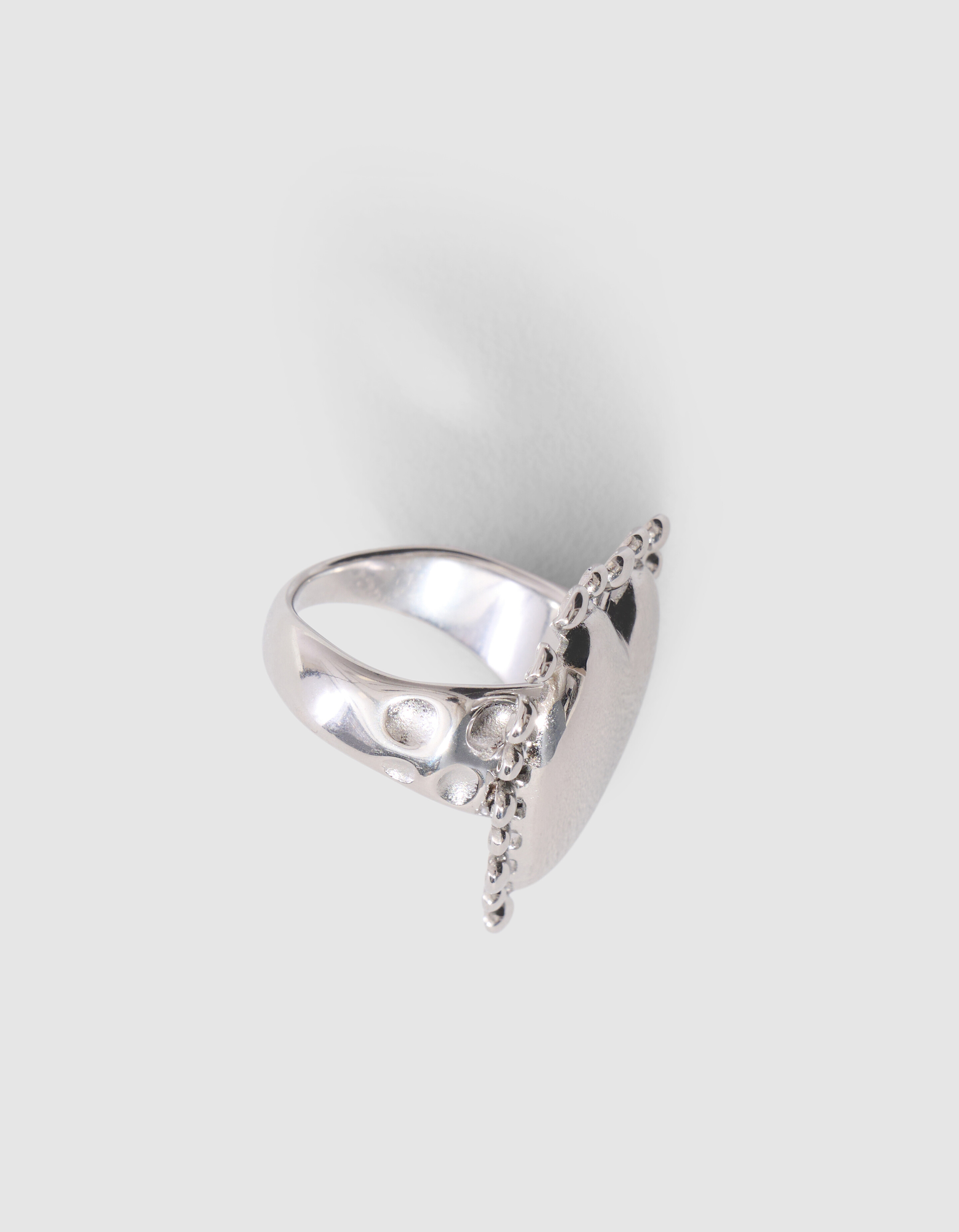 Dotted Heart Ring Zilver SHOEBY ACCESSOIRES