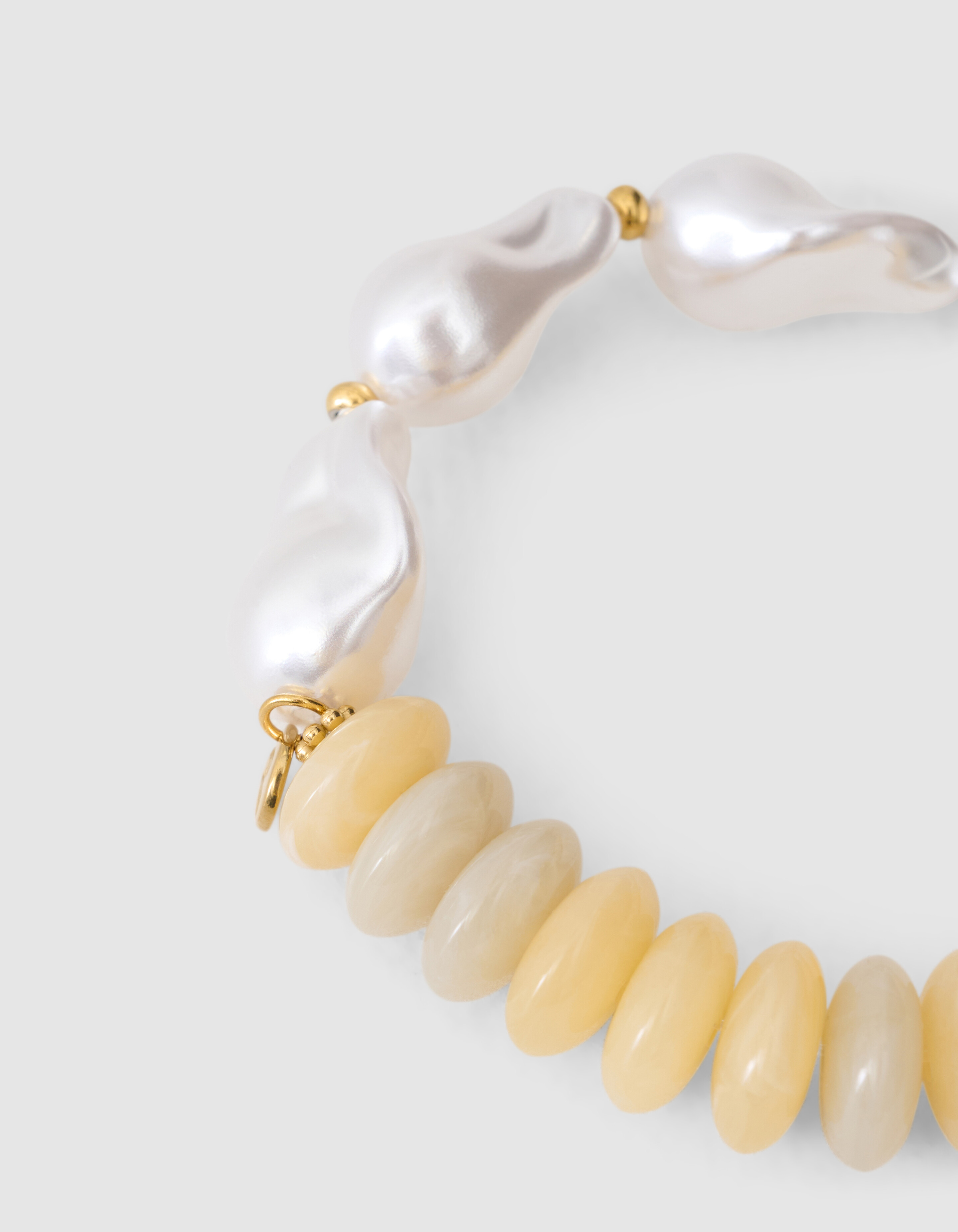 Pearl Stone Armband Lichtgeel SHOEBY ACCESSOIRES