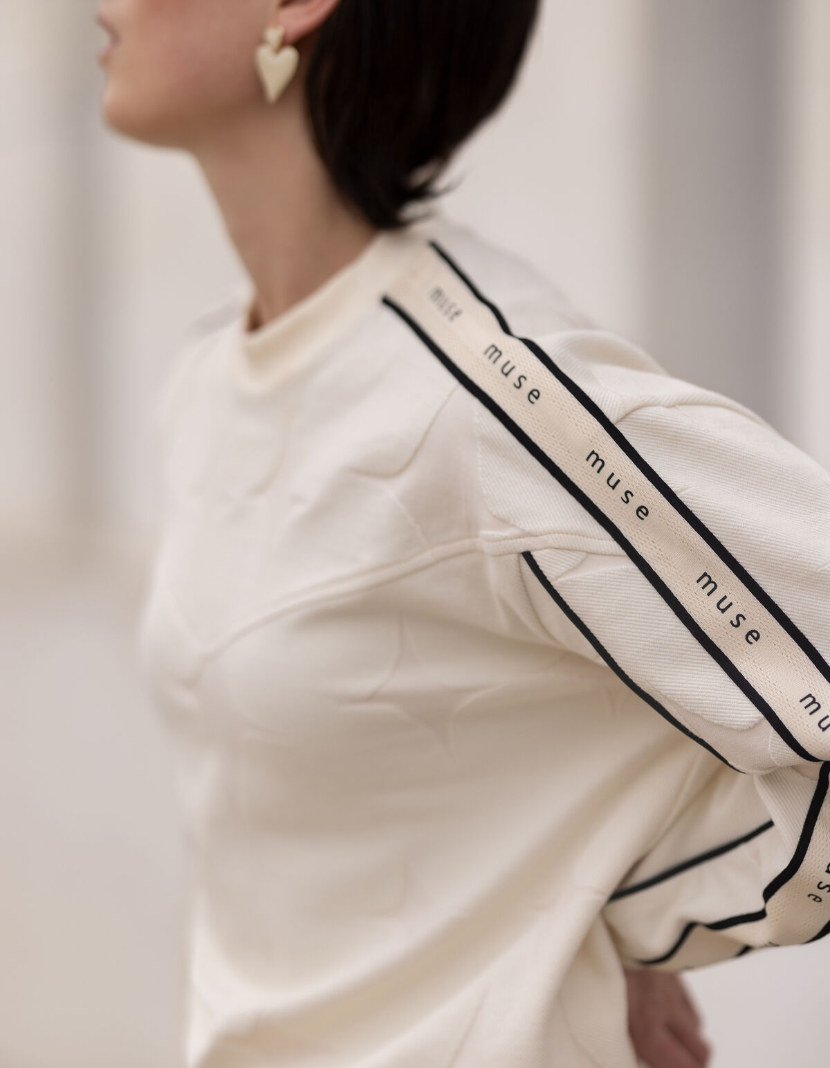 Twill Sweater Gebroken Wit SHOEBY WOMEN