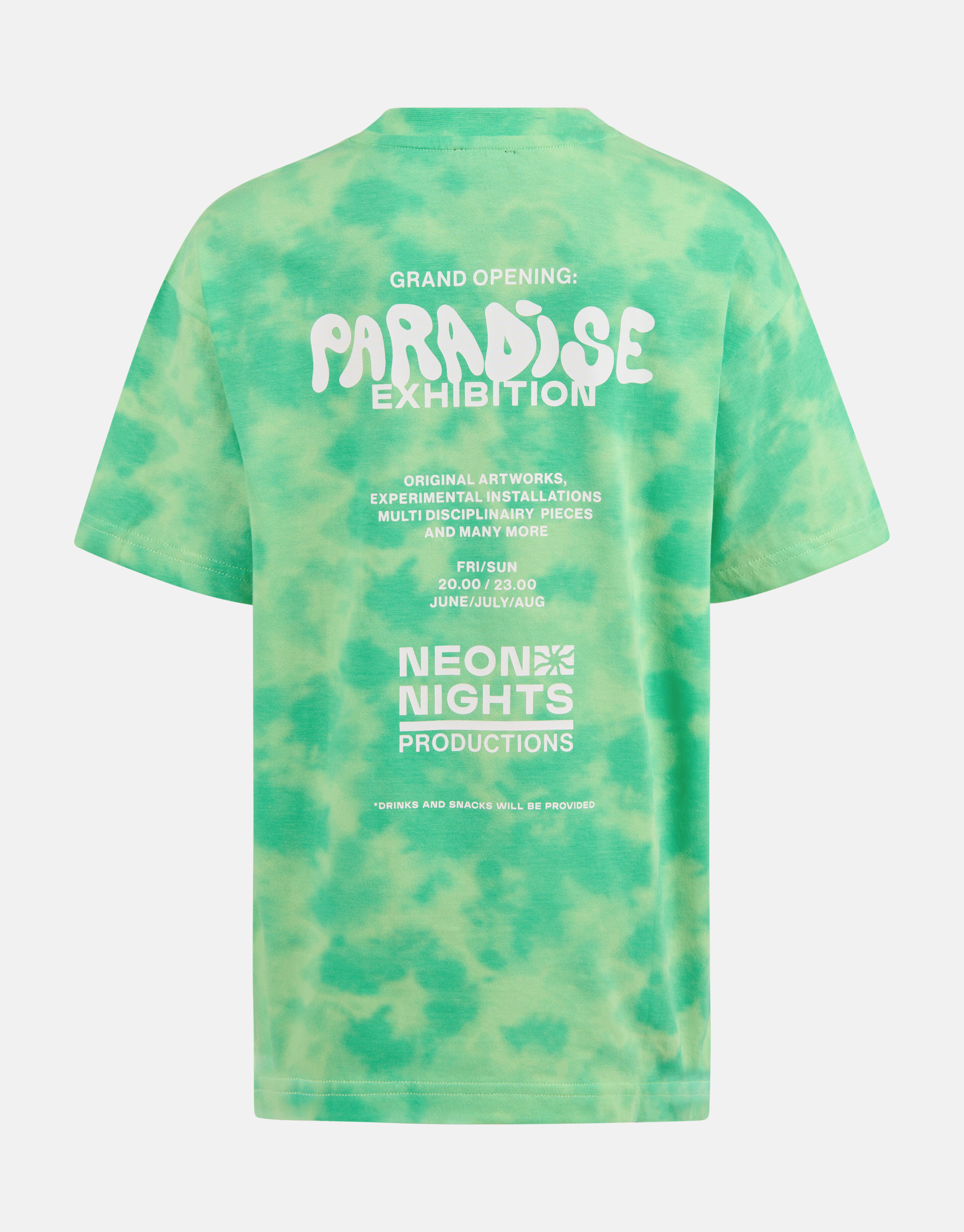 Tie Dye Artwork T-shirt Groen SHOEBY BOYS