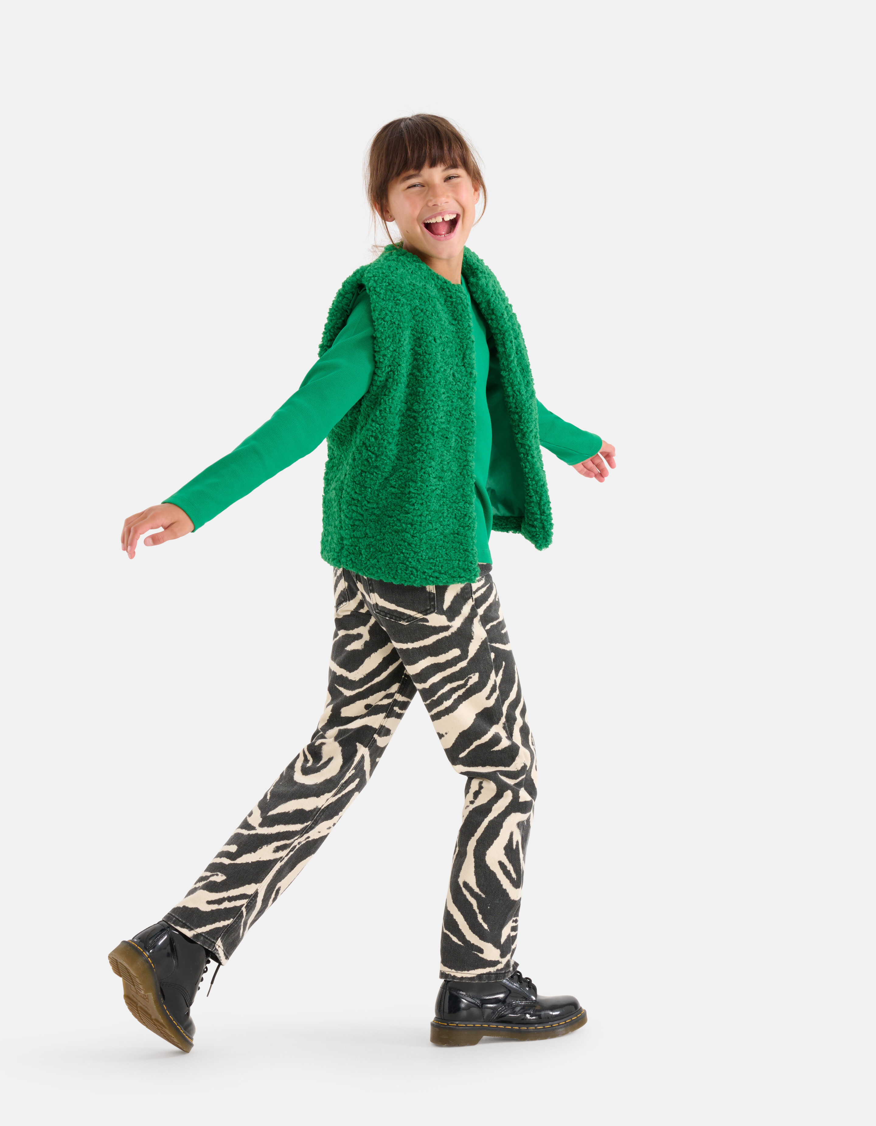Teddy Gilet Groen SHOEBY GIRLS