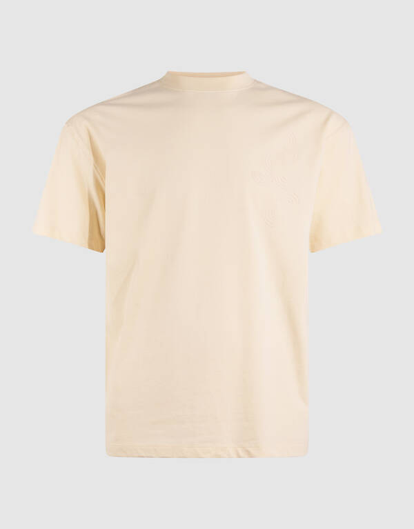 Organic Artwork T-shirt Lichtgeel SHOEBY MEN