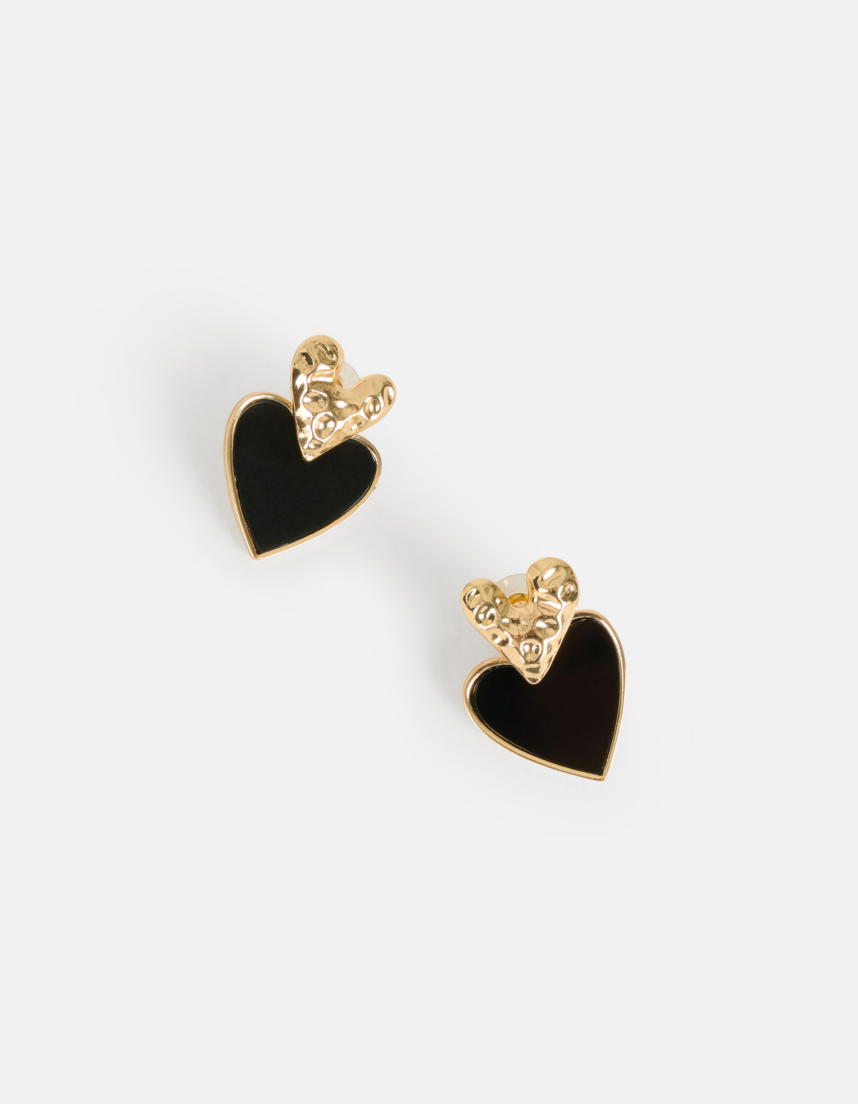 Dubbele Hart Oorbellen Goud SHOEBY ACCESSOIRES